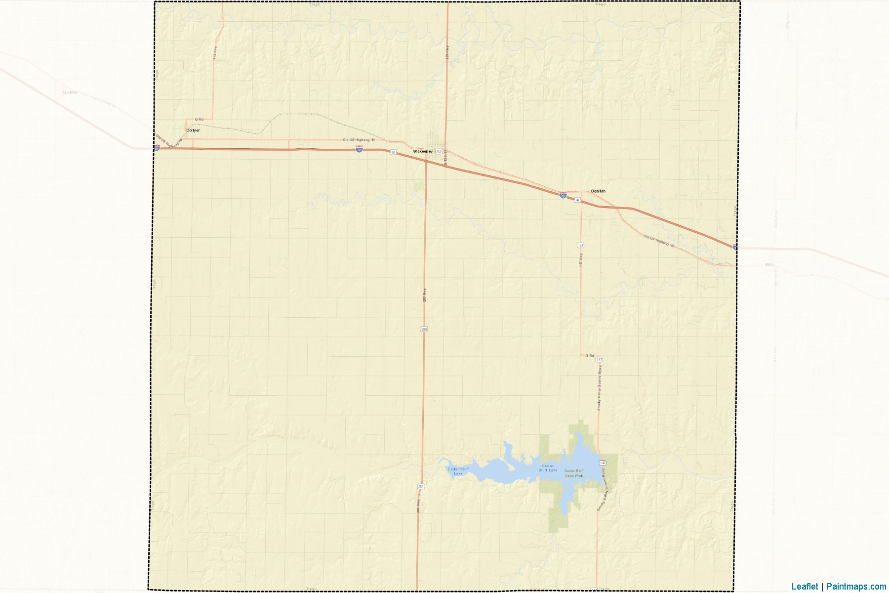 Trego (Kansas) Map Cropping Samples-2