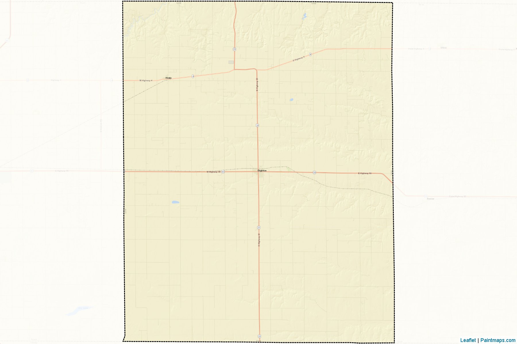 Muestras de recorte de mapas Lane (Kansas)-2