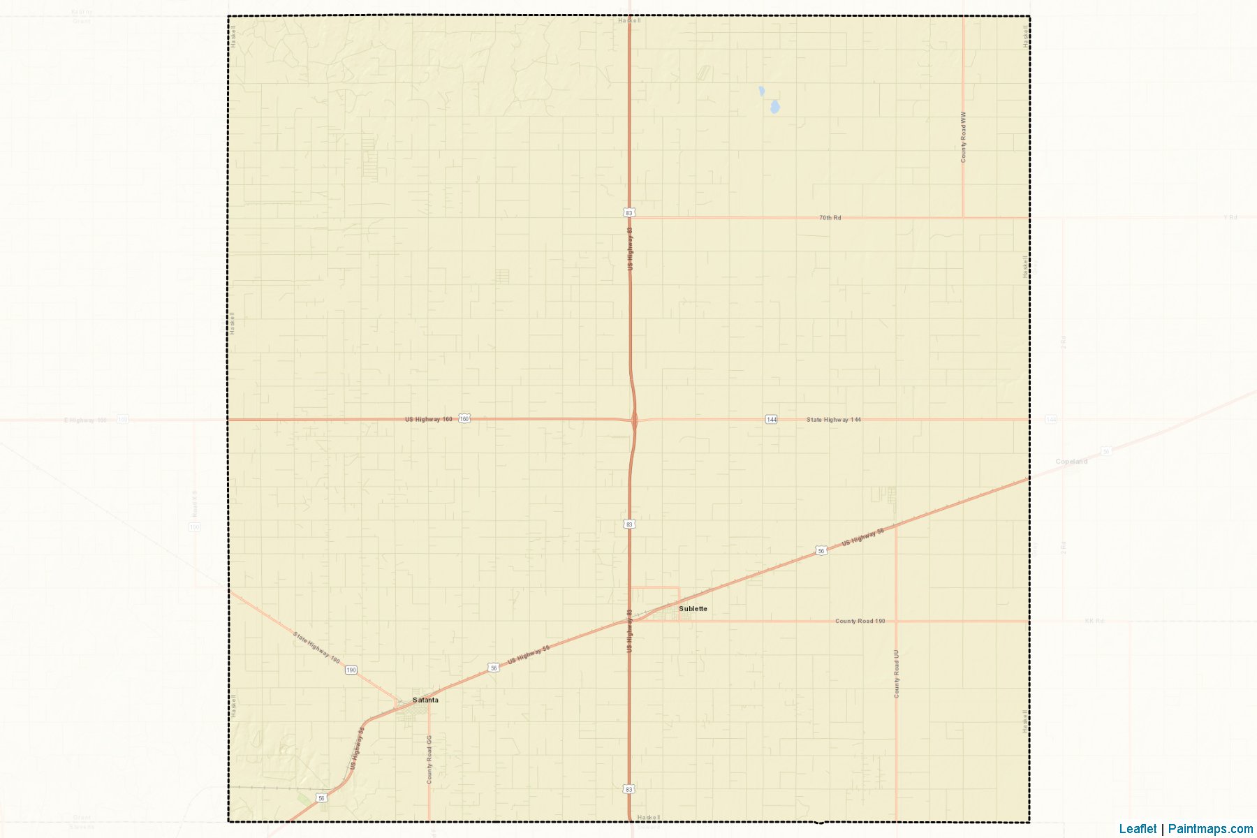 Haskell (Kansas) Map Cropping Samples-2