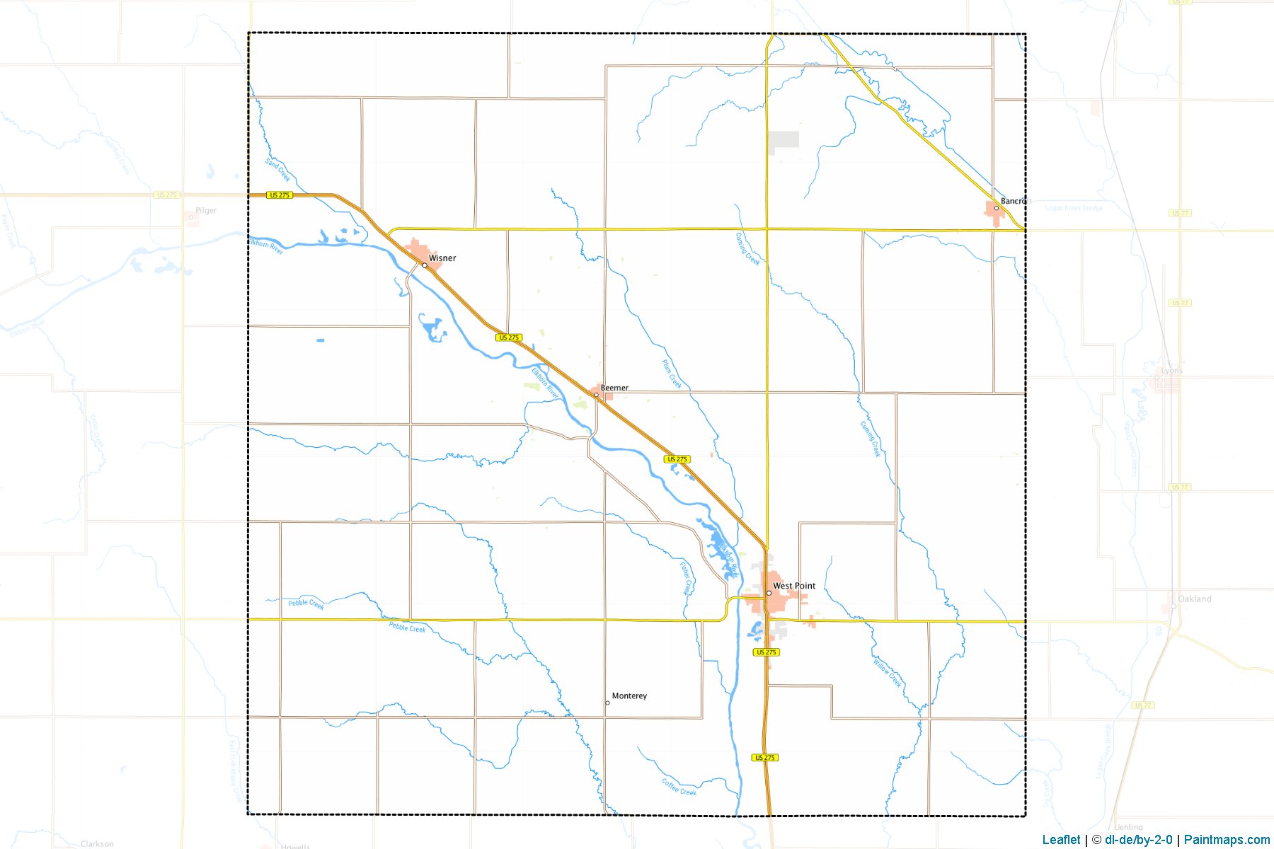 Cuming (Nebraska) Map Cropping Samples-1