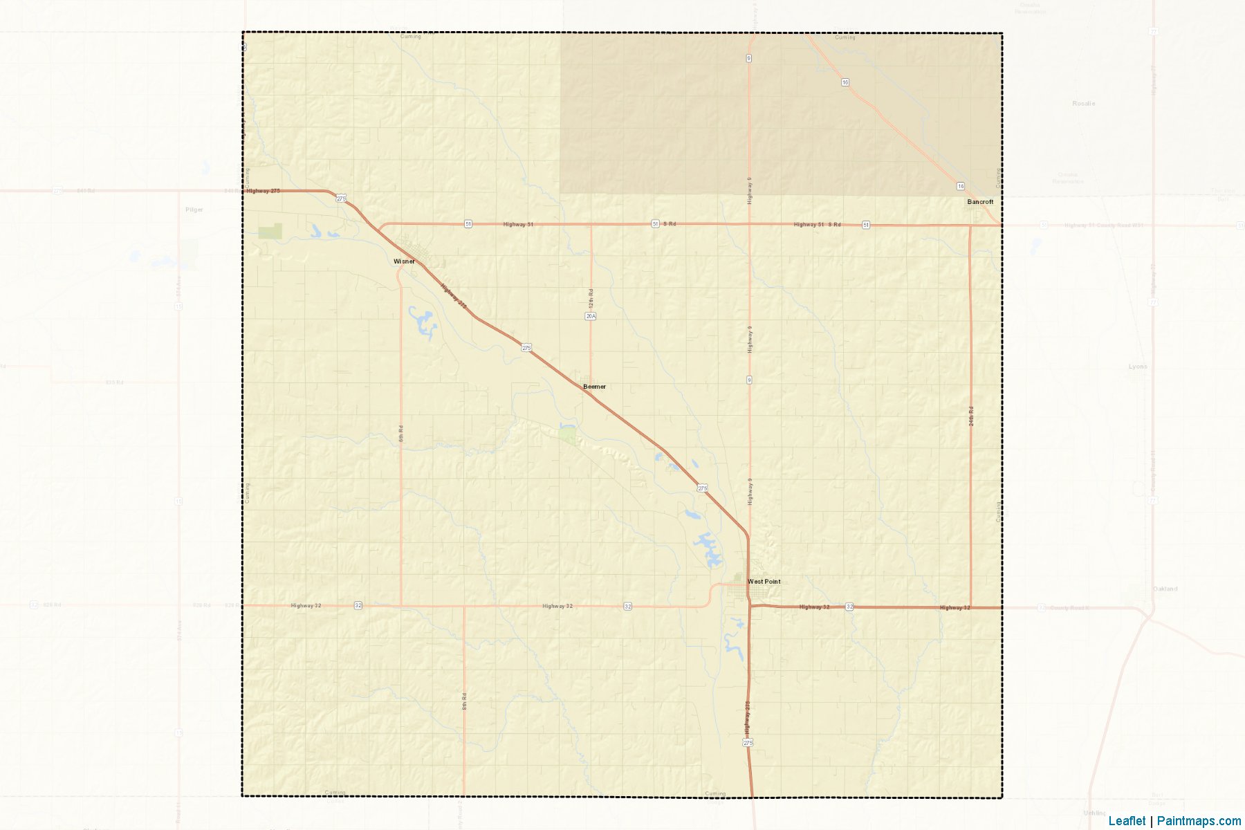 Cuming (Nebraska) Map Cropping Samples-2