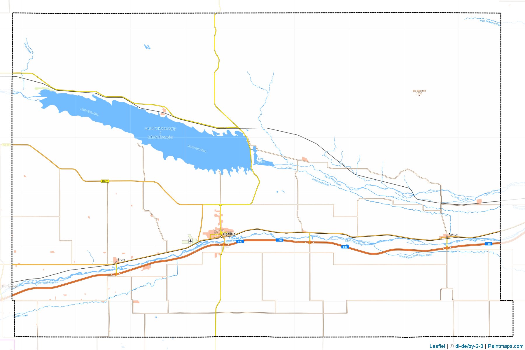 Muestras de recorte de mapas Keith (Nebraska)-1