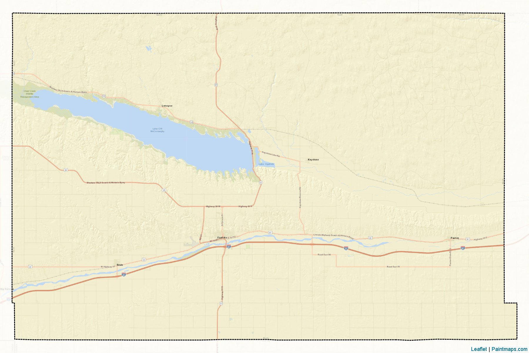 Muestras de recorte de mapas Keith (Nebraska)-2