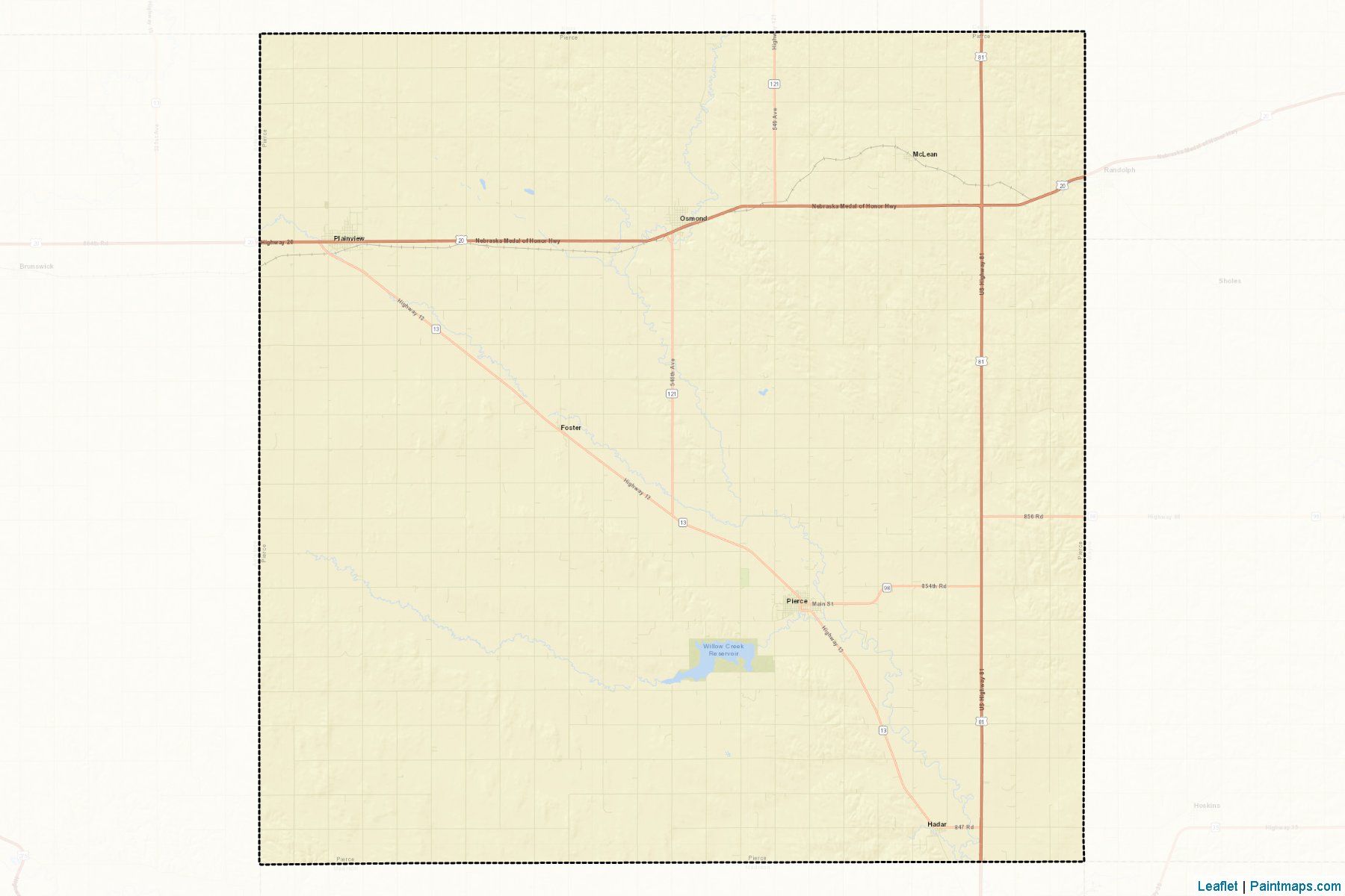 Pierce (Nebraska) Map Cropping Samples-2