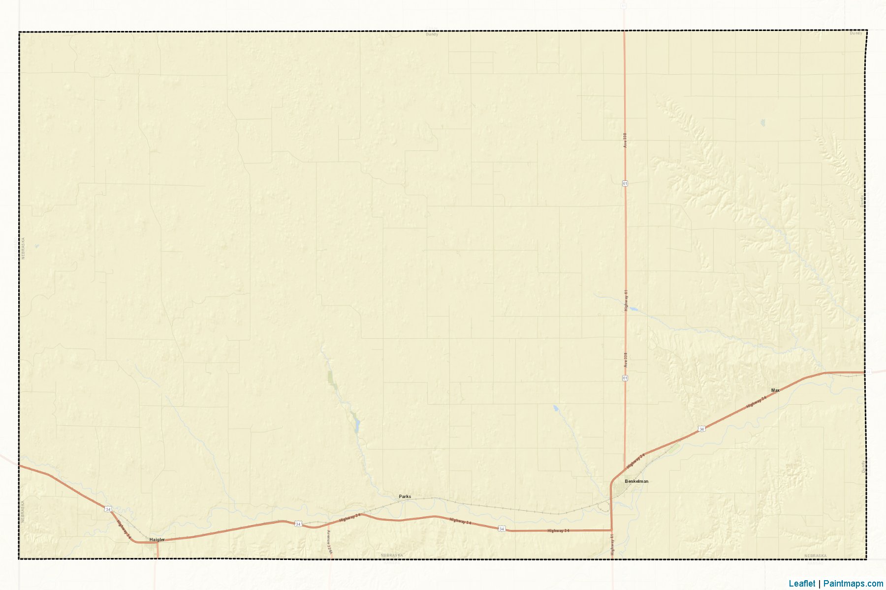 Dundy (Nebraska) Map Cropping Samples-2