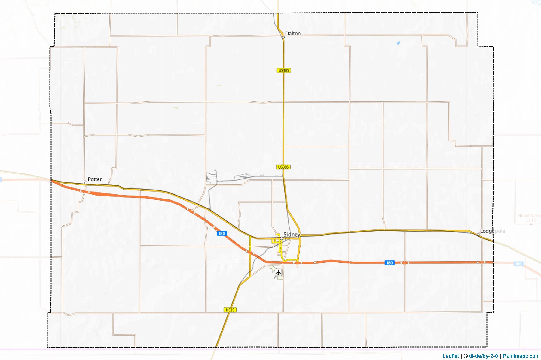 Cheyenne (Nebraska) Map Cropping Samples-1