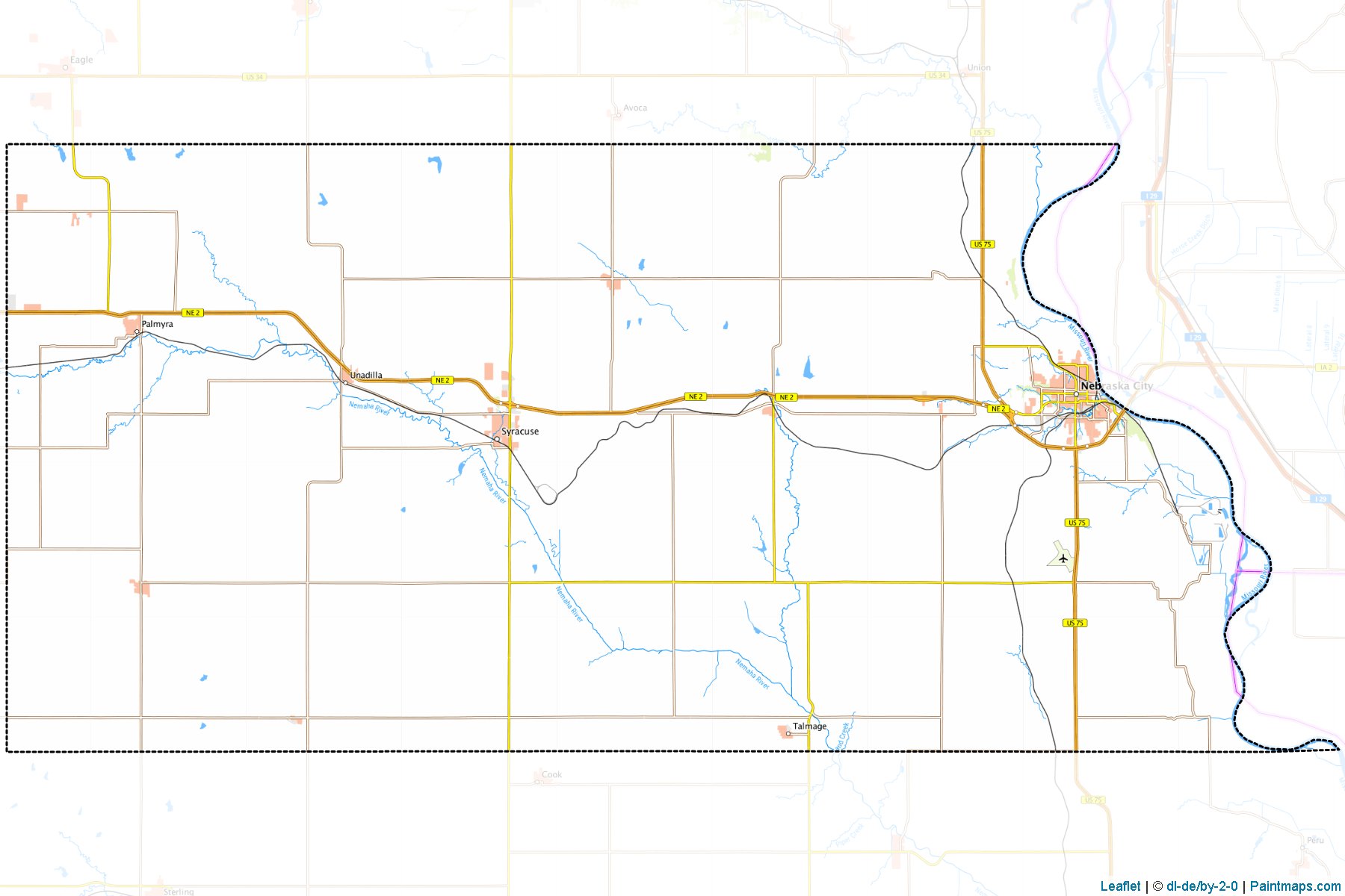 Otoe (Nebraska) Map Cropping Samples-1