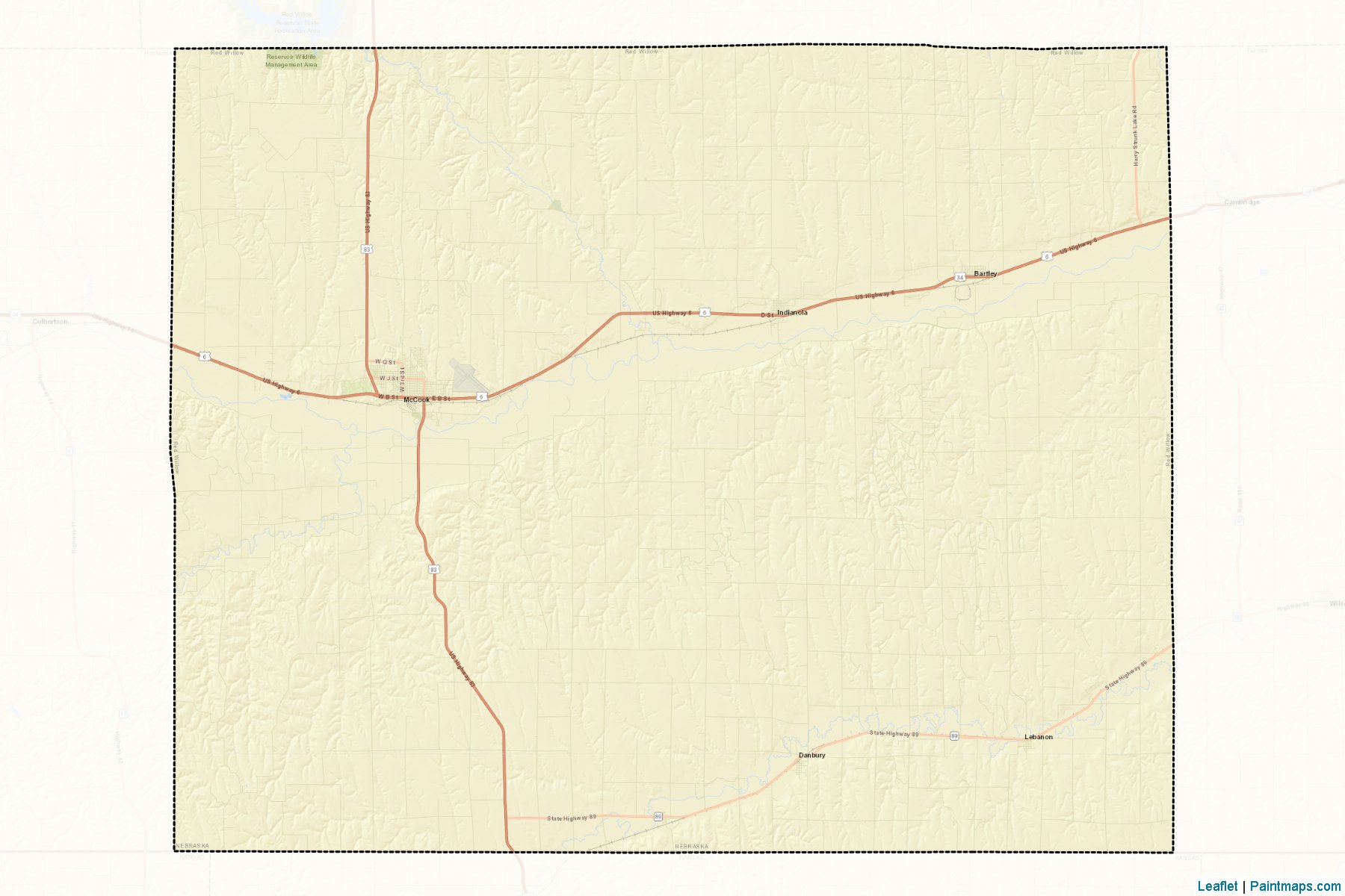 Red Willow (Nebraska) Map Cropping Samples-2