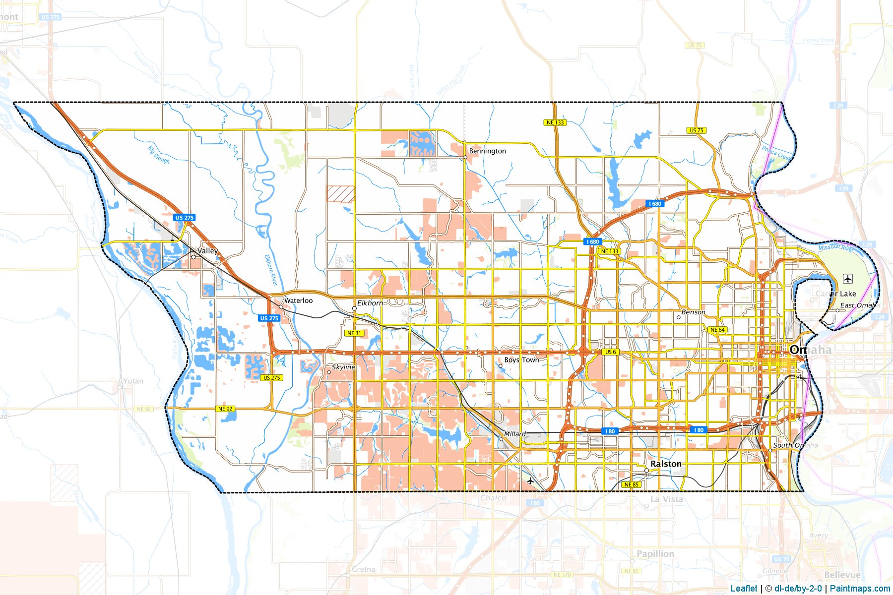 Douglas (Nebraska) Map Cropping Samples-1