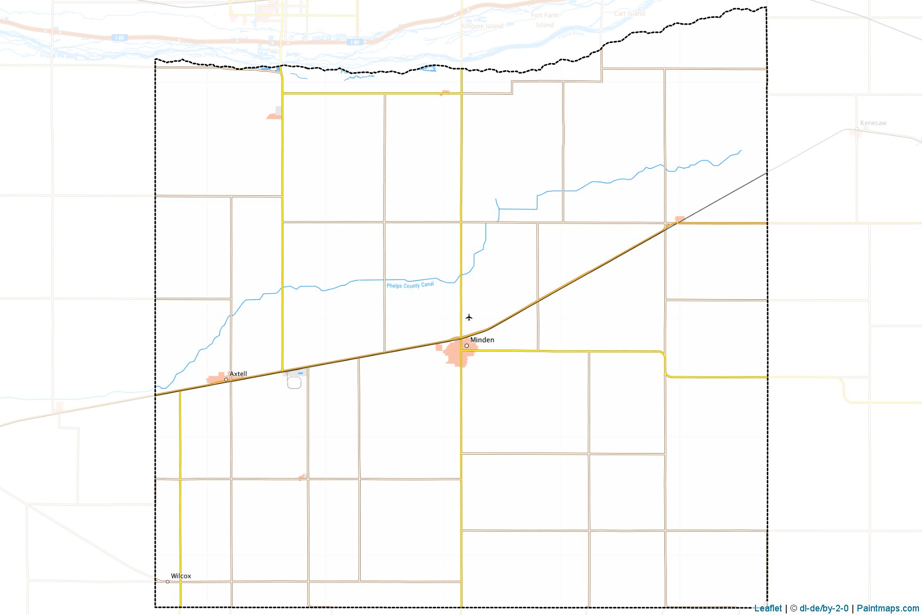 Muestras de recorte de mapas Kearney (Nebraska)-1