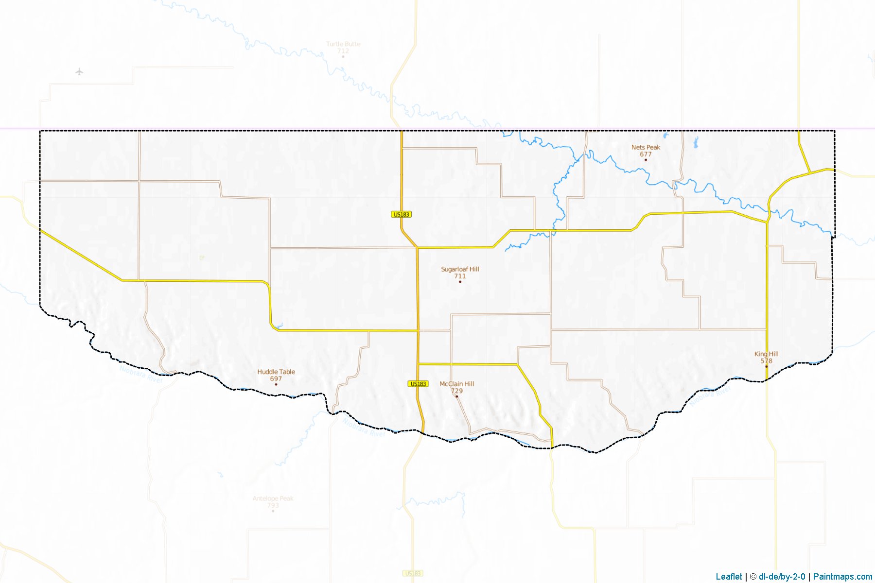 Keya Paha (Nebraska) Map Cropping Samples-1