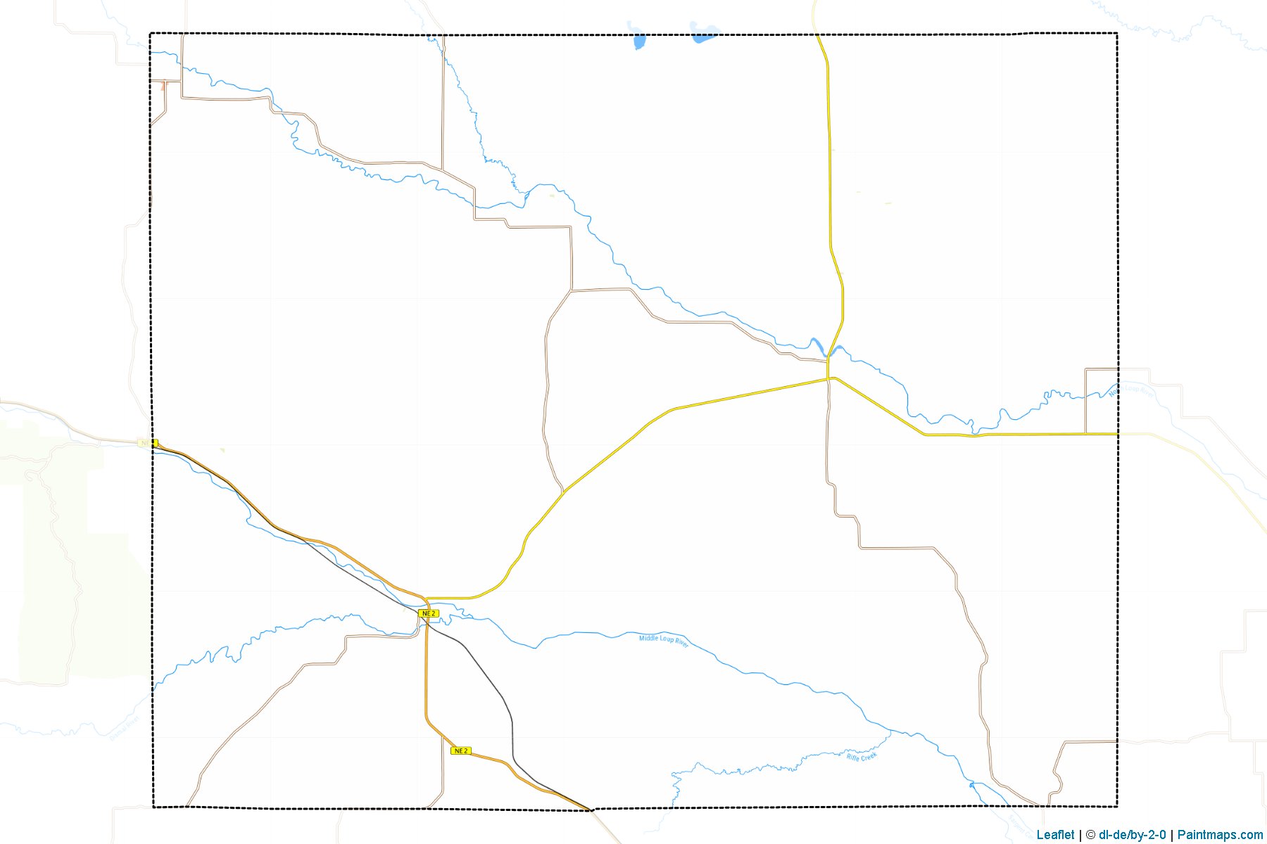 Muestras de recorte de mapas Blaine (Nebraska)-1