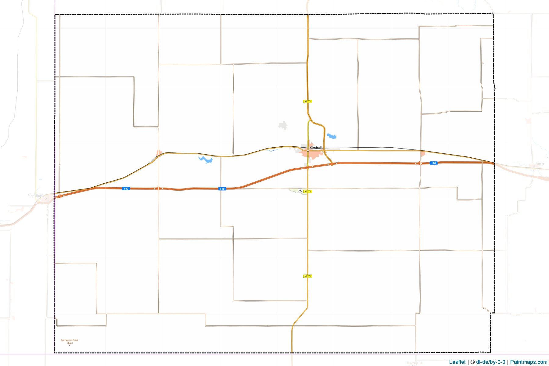 Kimball (Nebraska) Map Cropping Samples-1