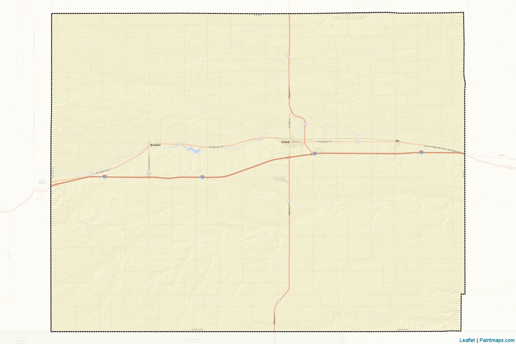 Kimball (Nebraska) Map Cropping Samples-2