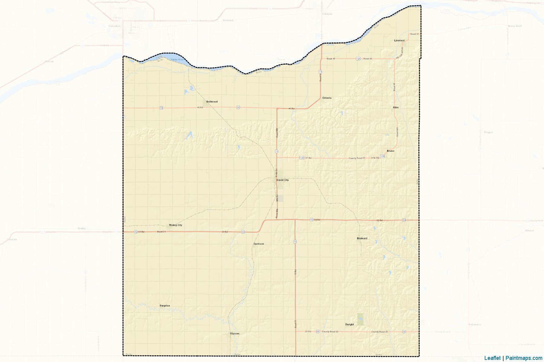 Butler (Nebraska) Map Cropping Samples-2