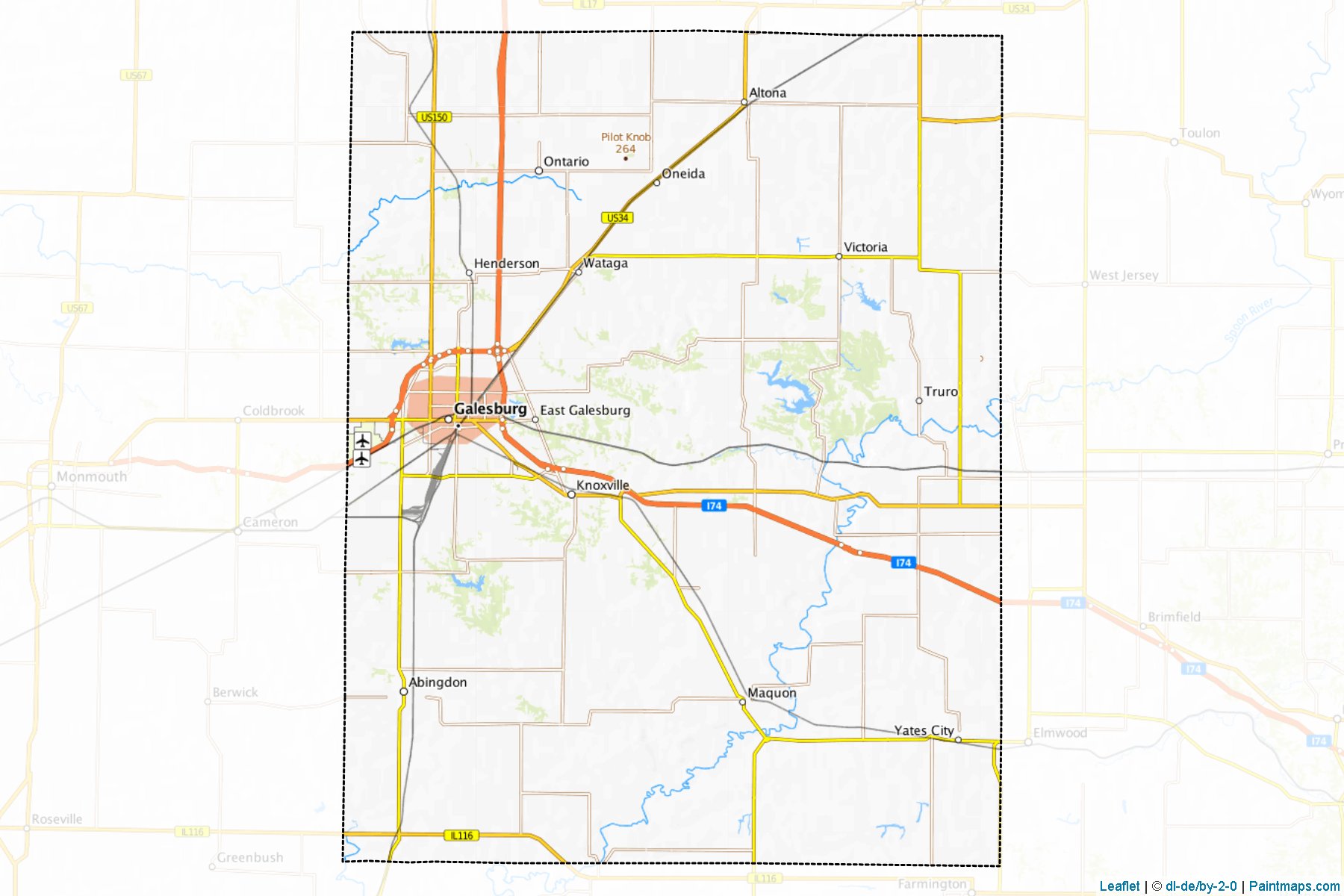 Knox (Illinois) Map Cropping Samples-1