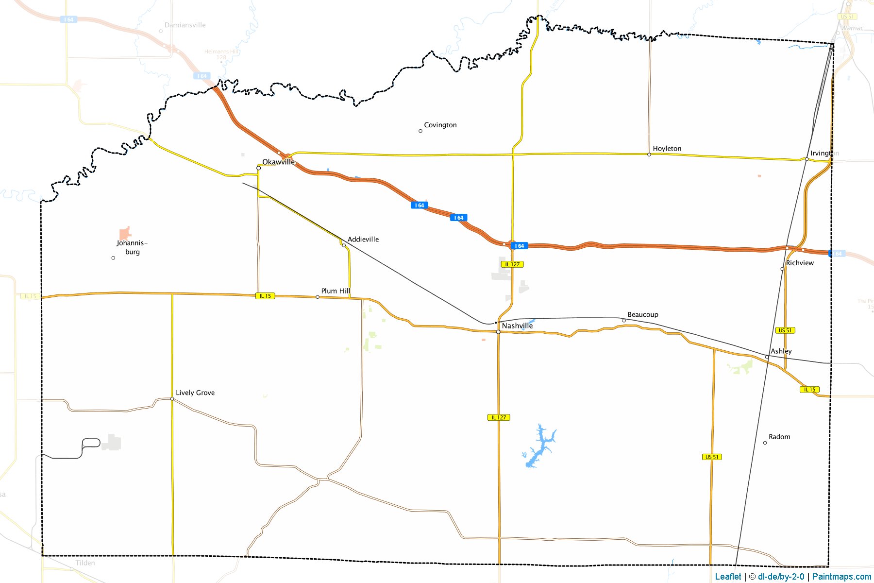 Washington (Illinois) Map Cropping Samples-1