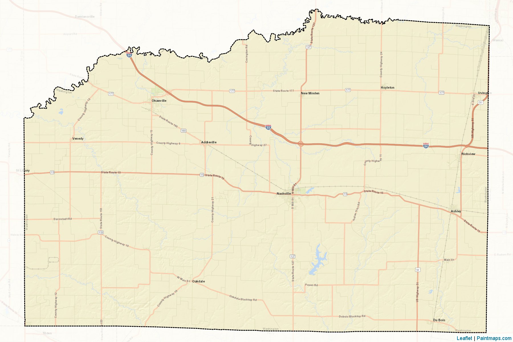 Washington (Illinois) Map Cropping Samples-2