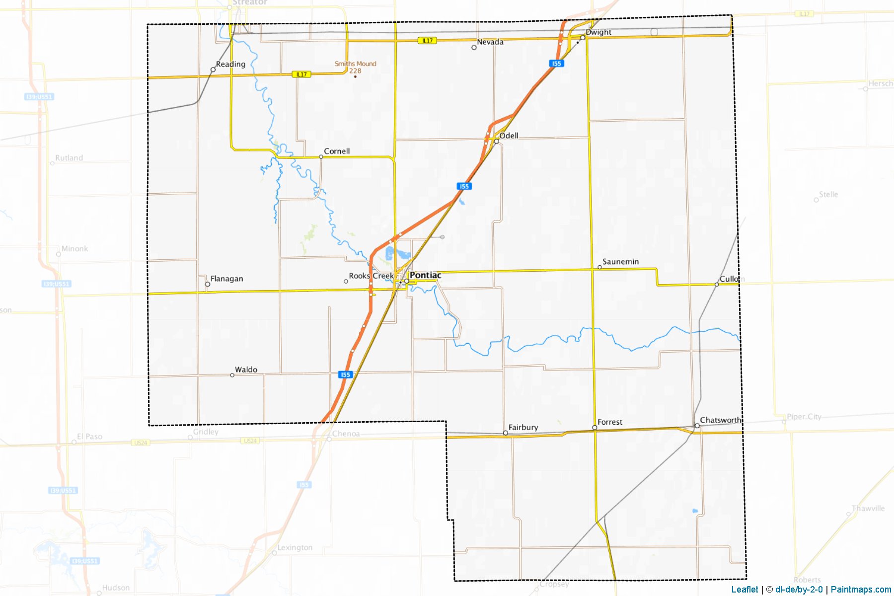 Livingston (Illinois) Map Cropping Samples-1