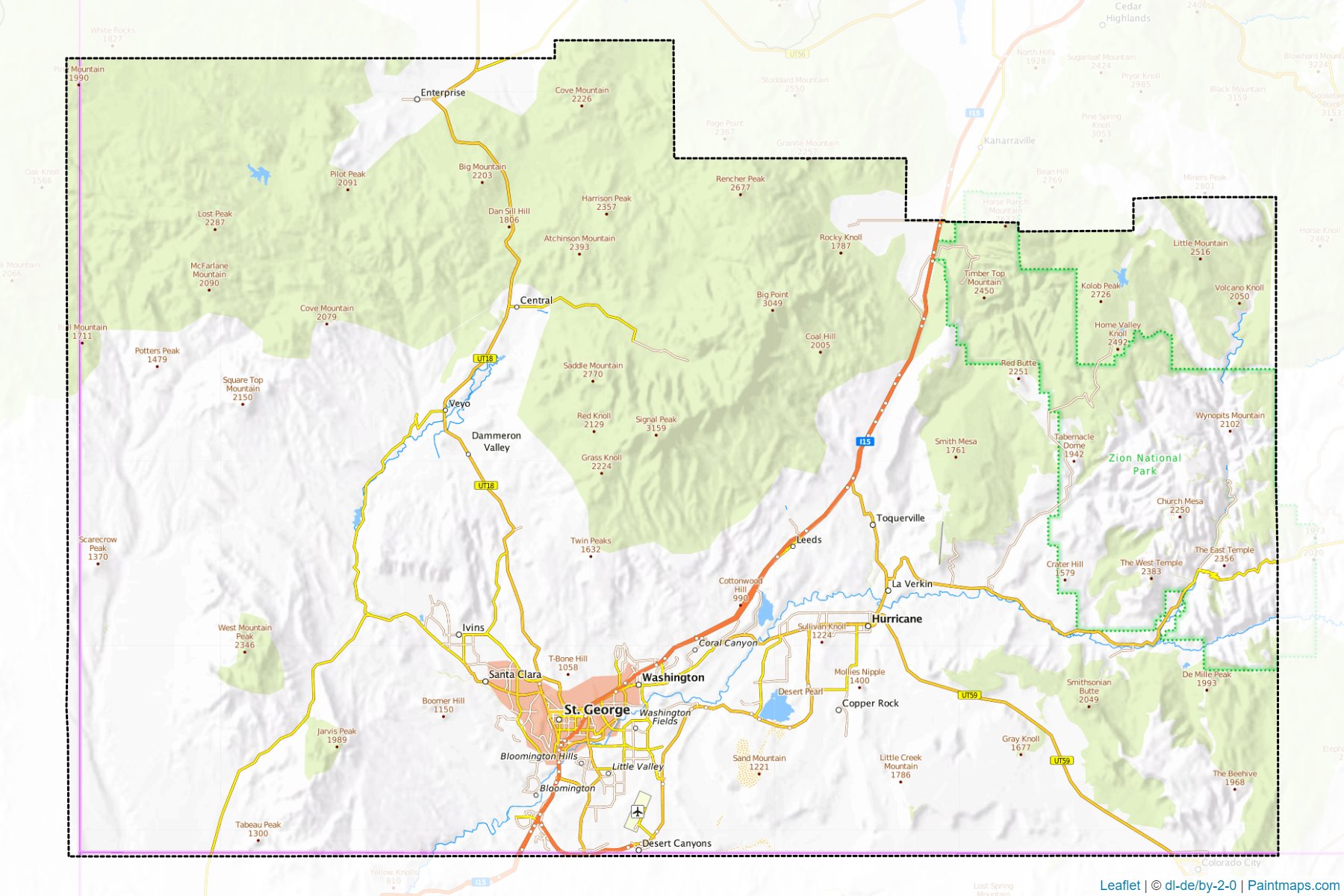 Washington (Utah) Map Cropping Samples-1