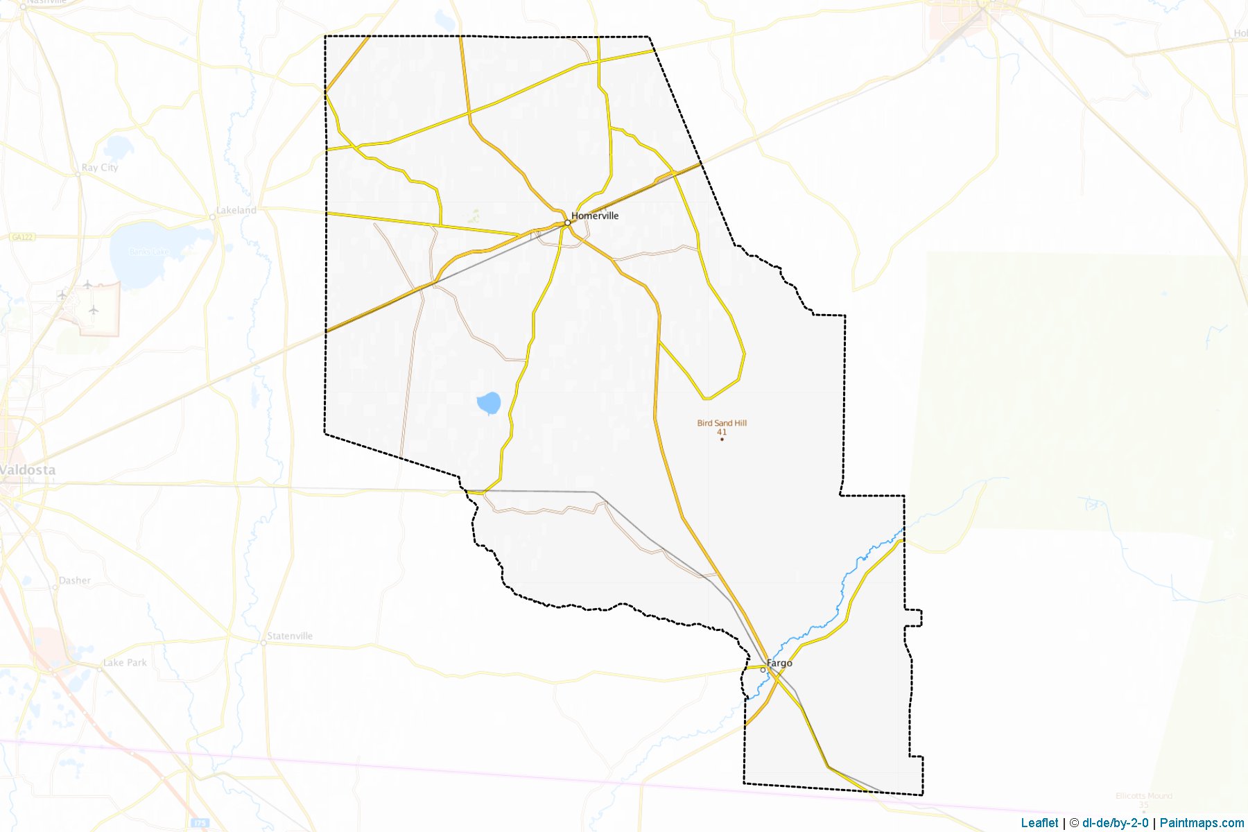 Muestras de recorte de mapas Clinch (Georgia)-1