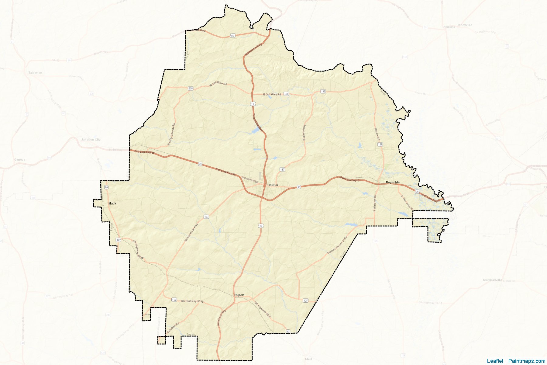 Taylor (Georgia) Map Cropping Samples-2