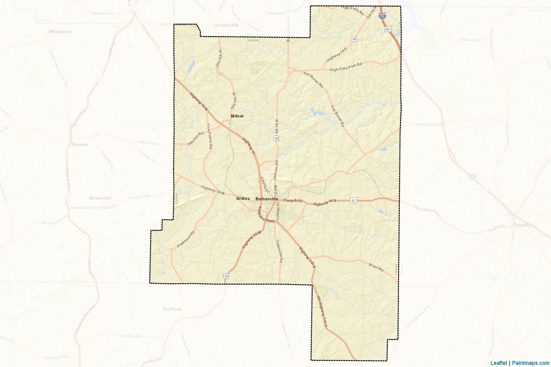 Lamar (Georgia) Map Cropping Samples-2