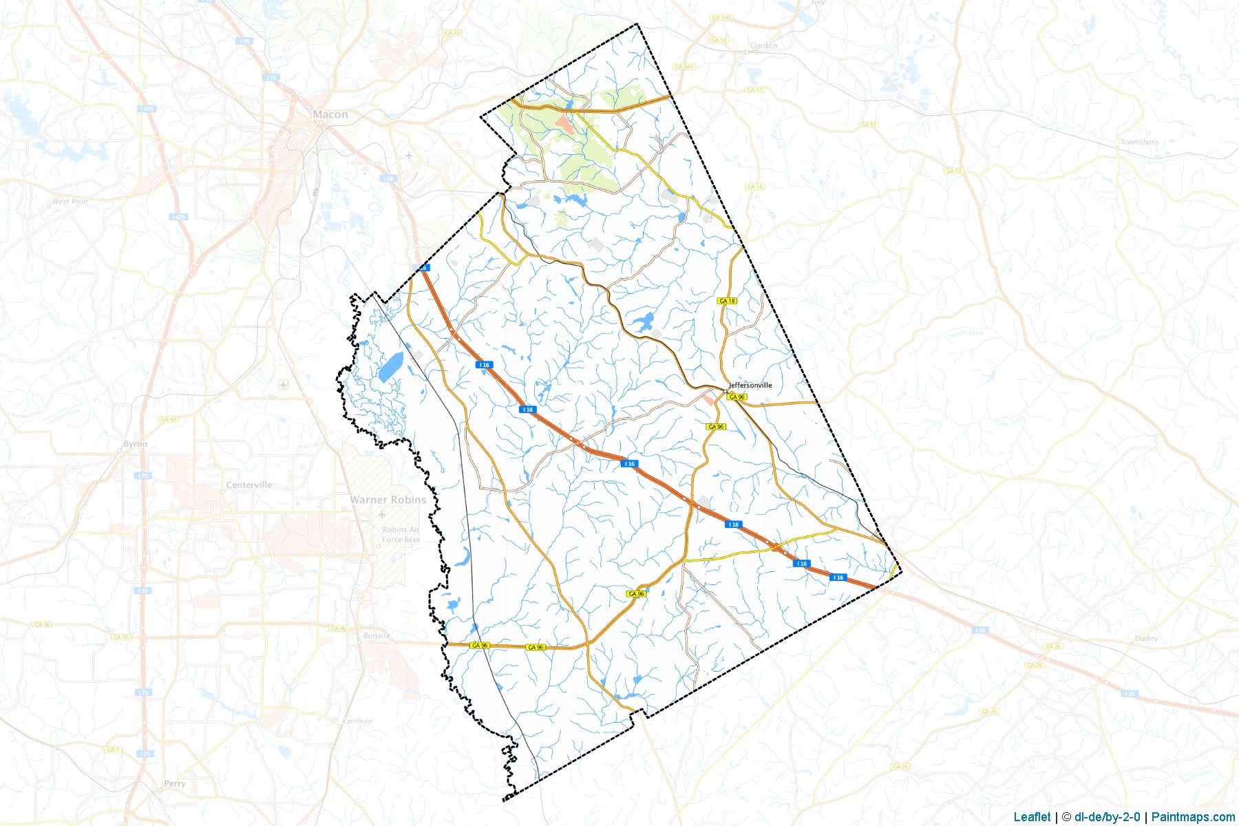 Muestras de recorte de mapas Twiggs (Georgia)-1