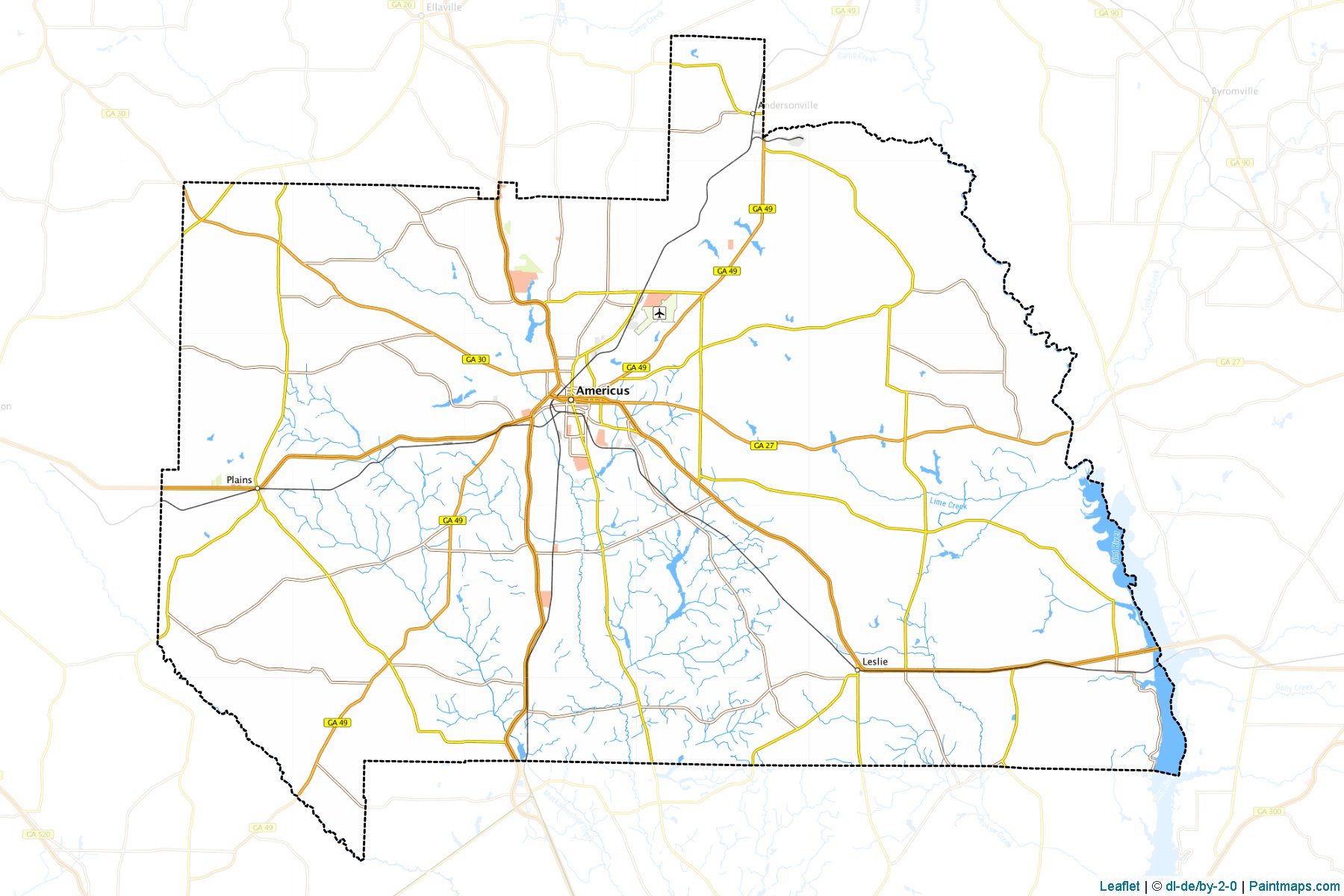 Sumter (Georgia) Map Cropping Samples-1