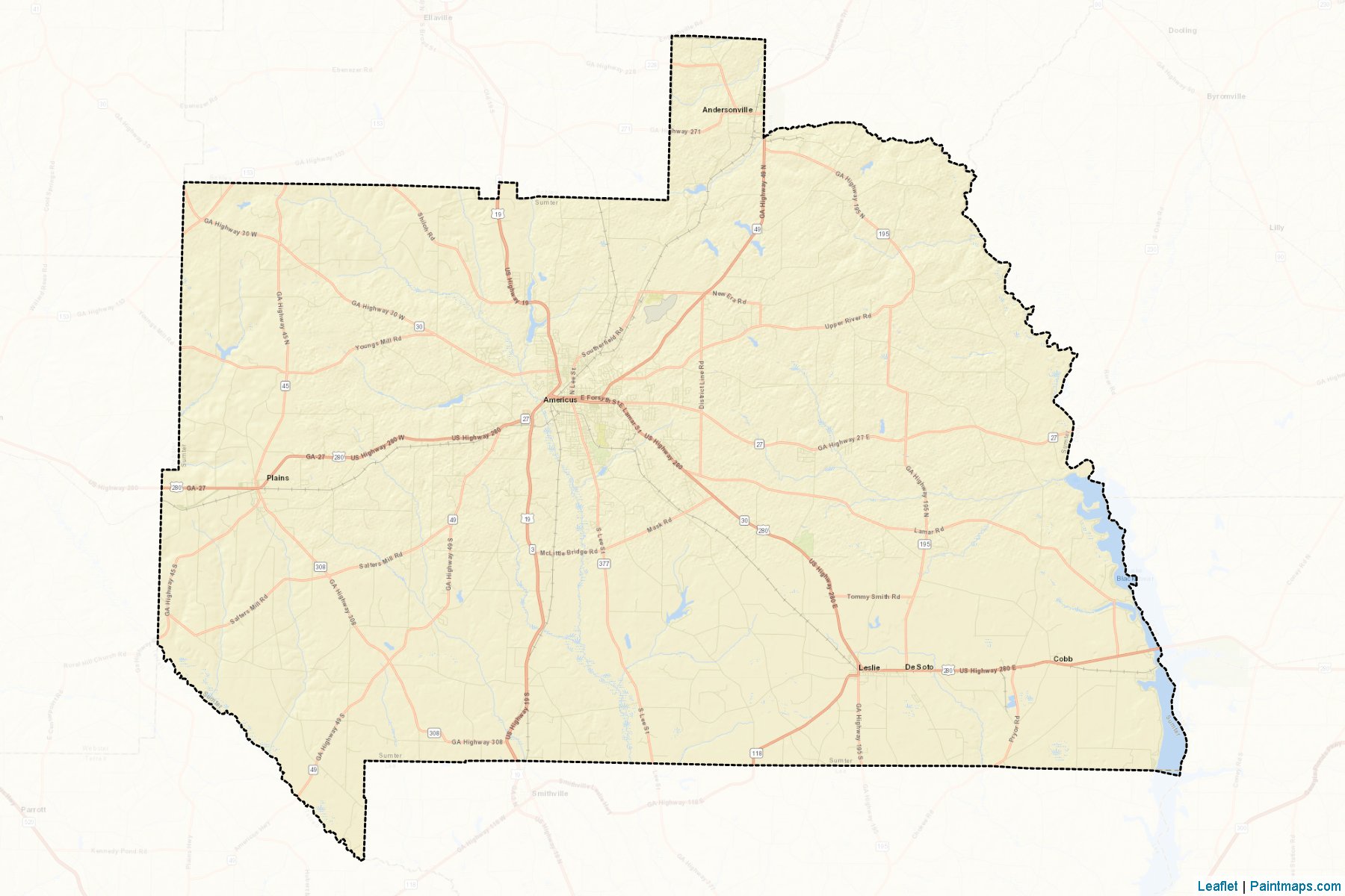 Sumter (Georgia) Map Cropping Samples-2