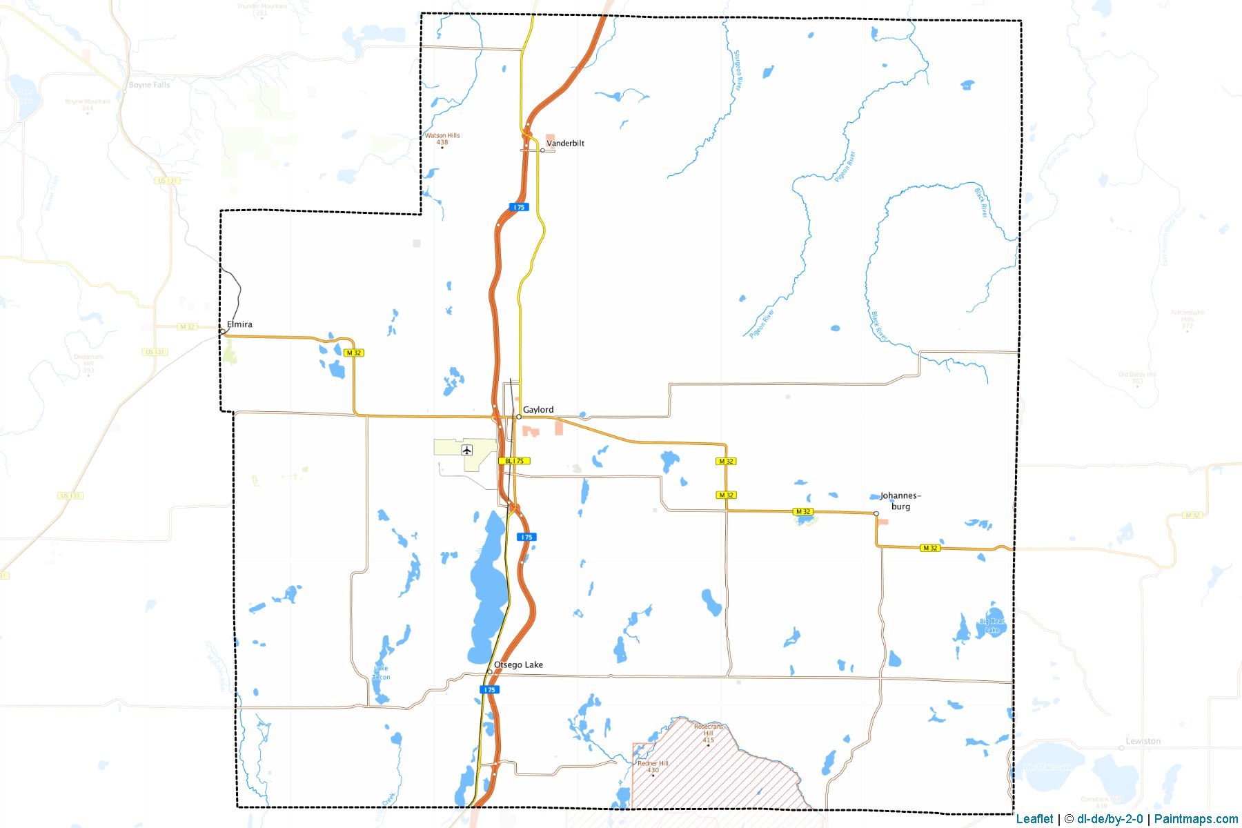 Otsego (Michigan) Map Cropping Samples-1