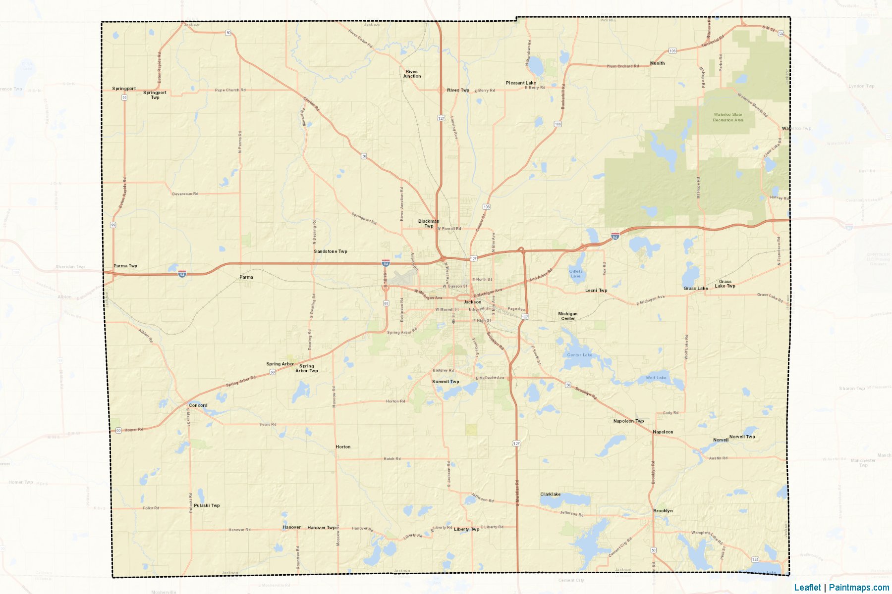 Jackson (Michigan) Map Cropping Samples-2