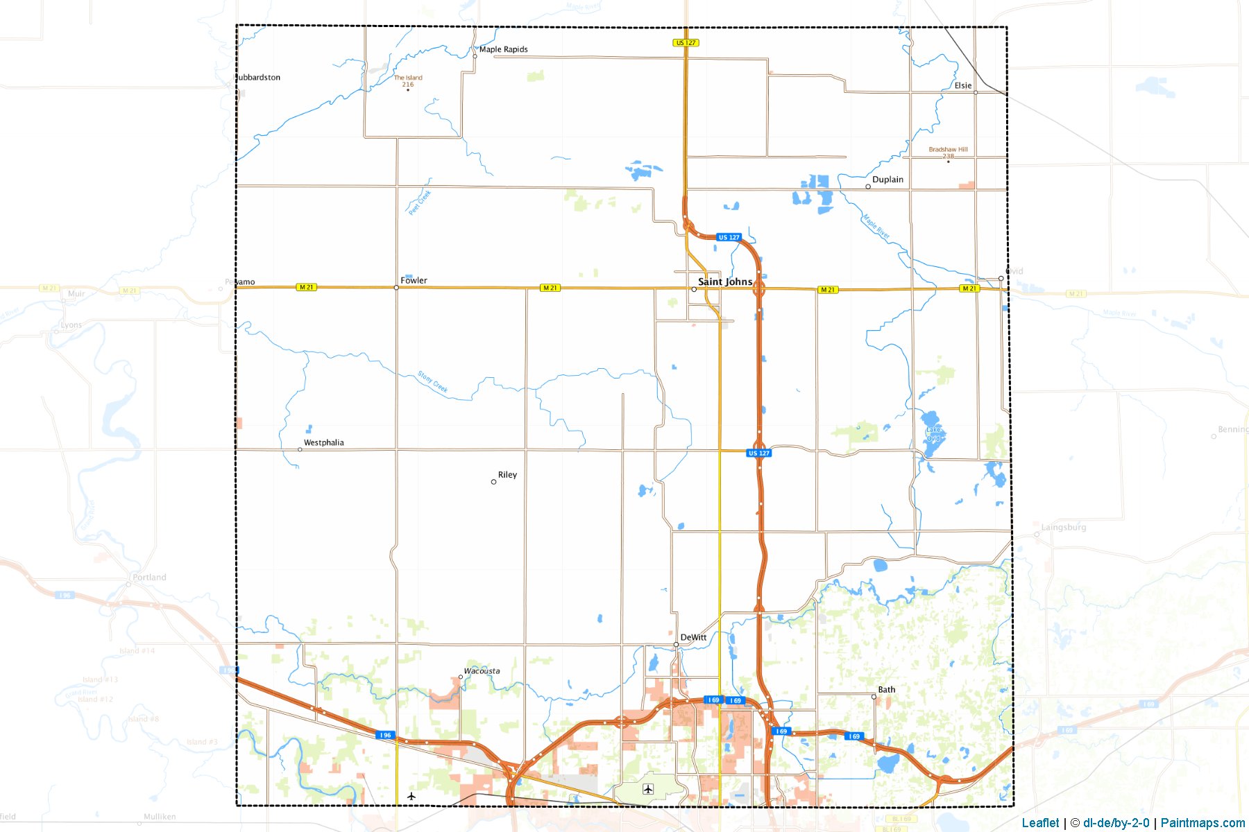 Clinton (Michigan) Map Cropping Samples-1