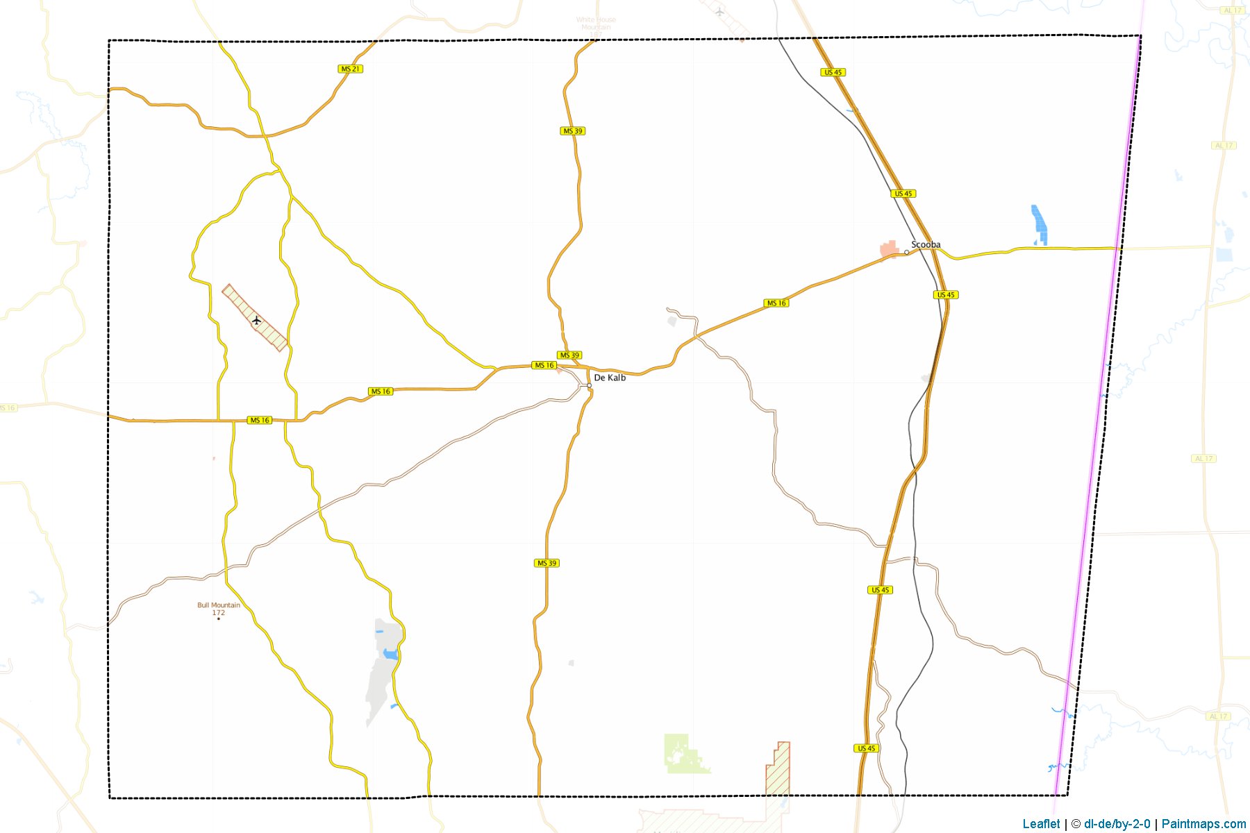 Kemper (Mississippi) Map Cropping Samples-1