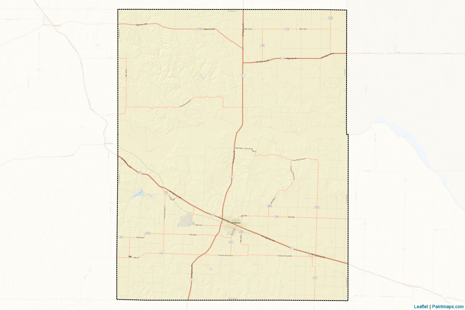 Childress (Texas) Map Cropping Samples-2