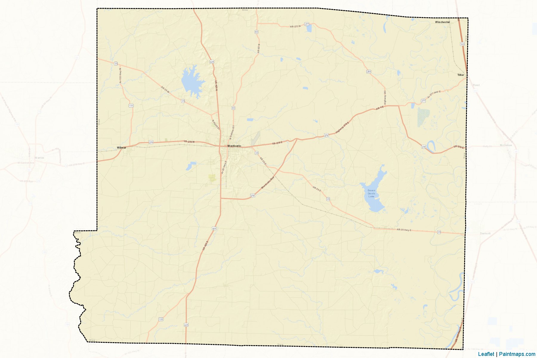 Drew (Arkansas) Map Cropping Samples-2