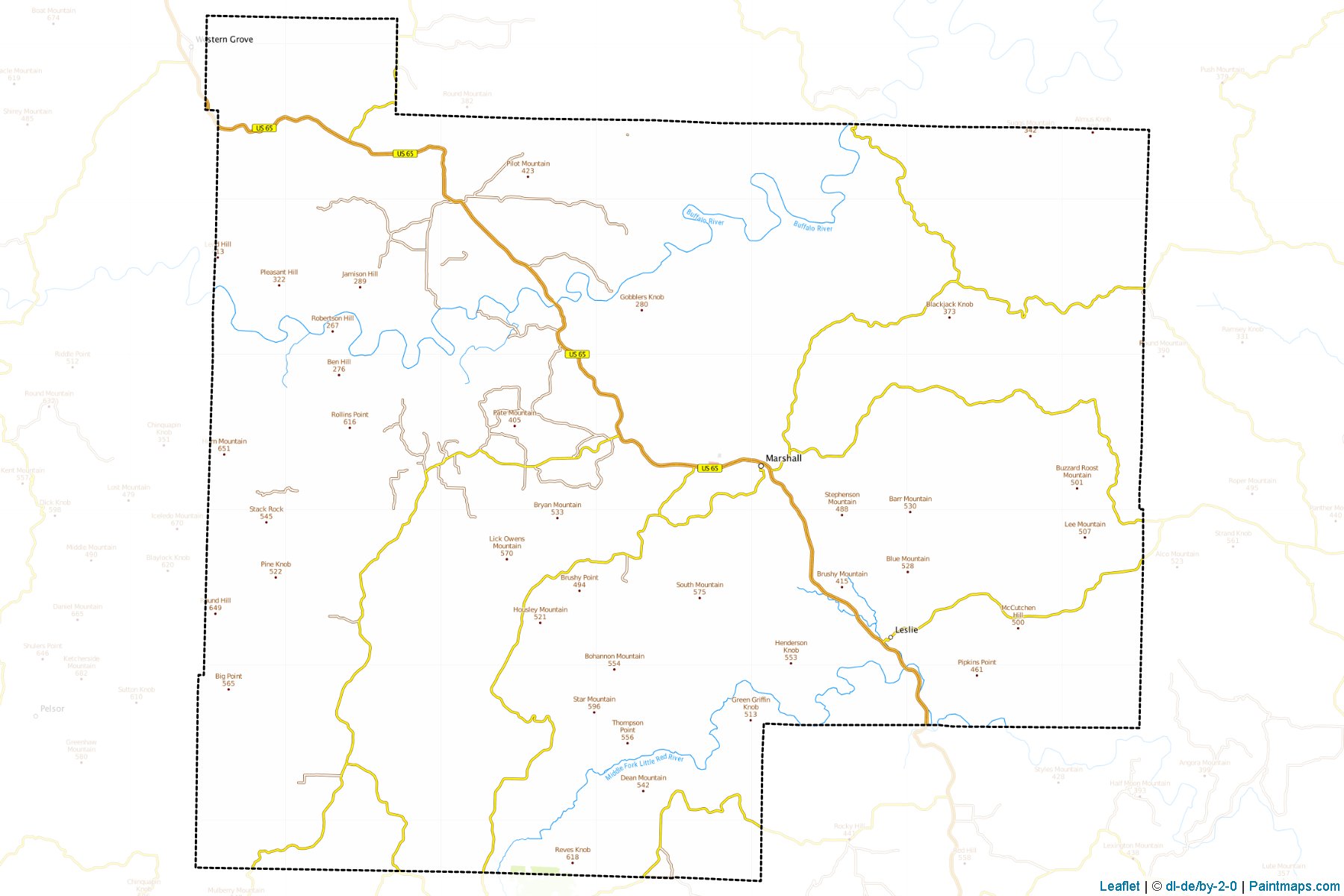 Searcy (Arkansas) Map Cropping Samples-1