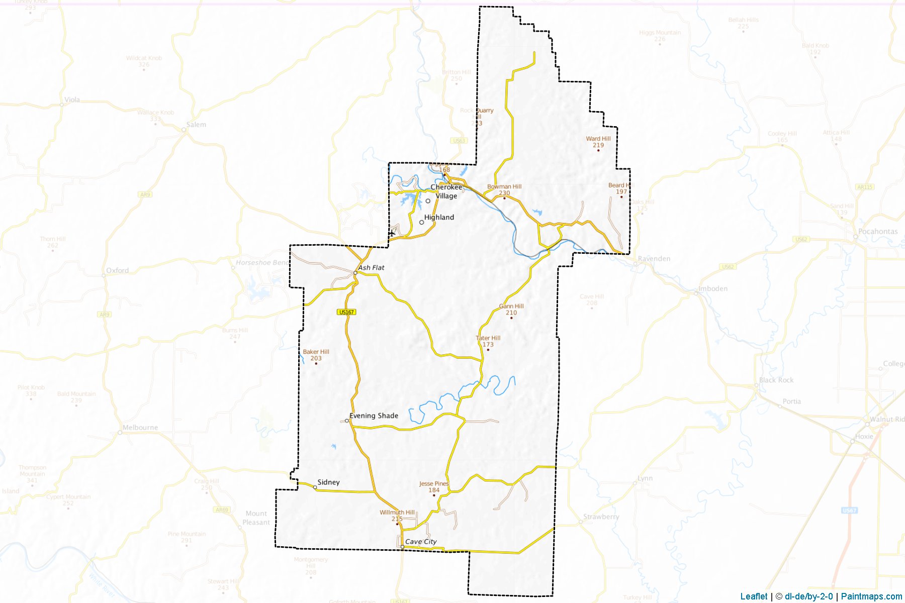 Sharp (Arkansas) Map Cropping Samples-1