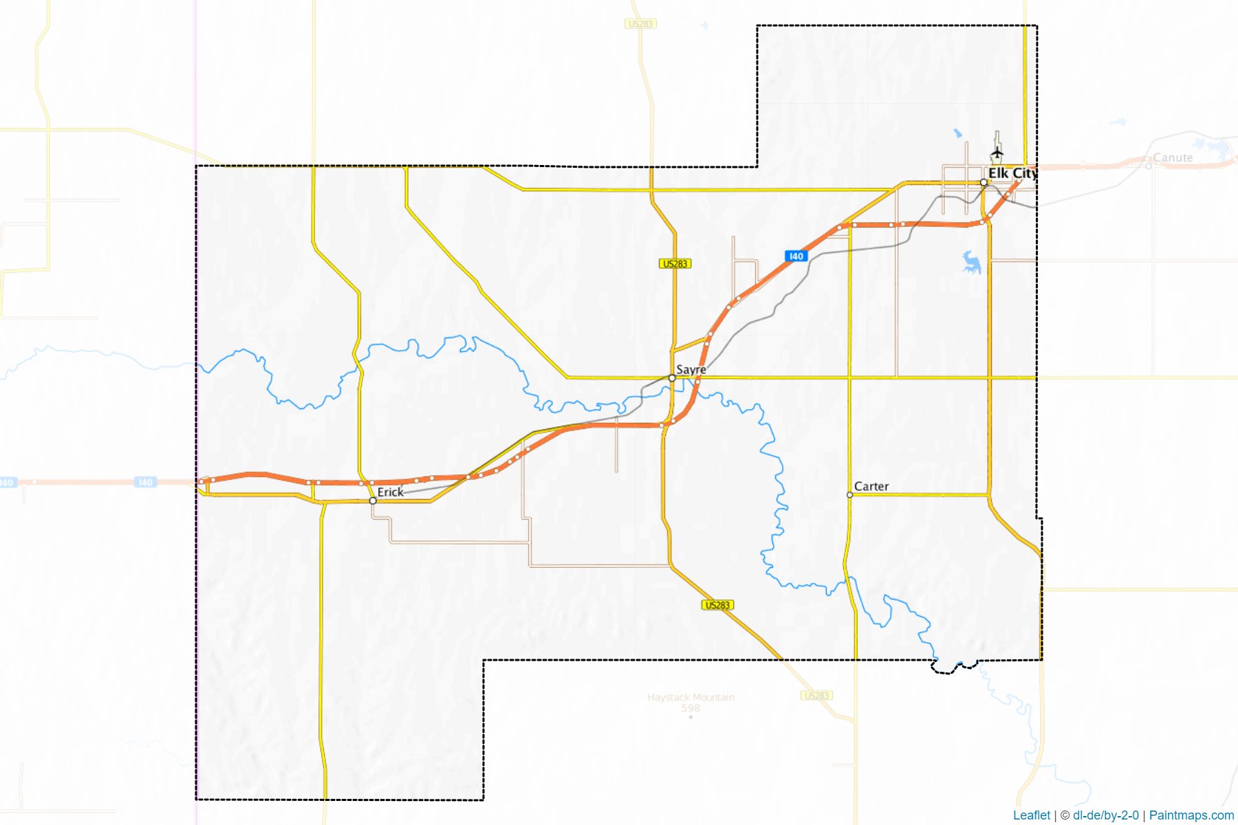 Beckham (Oklahoma) Map Cropping Samples-1