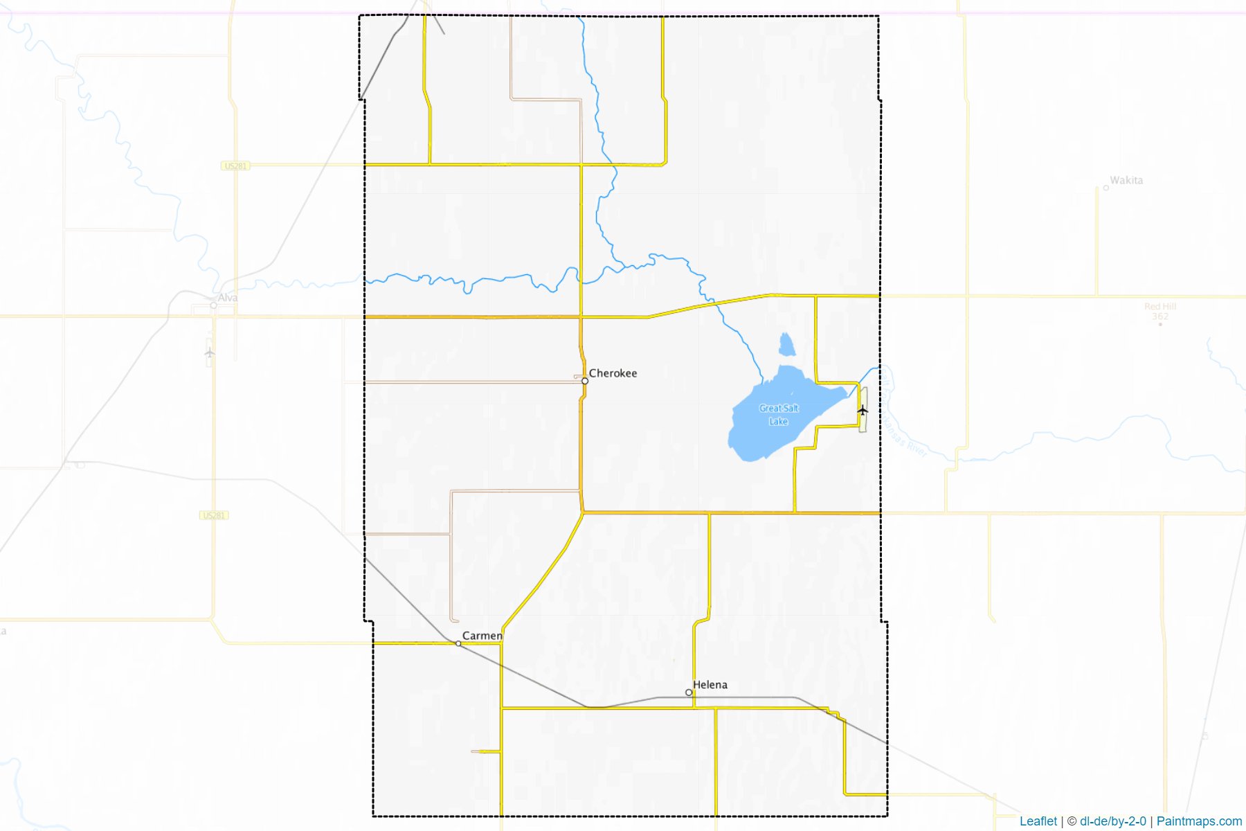 Muestras de recorte de mapas Alfalfa (Oklahoma)-1