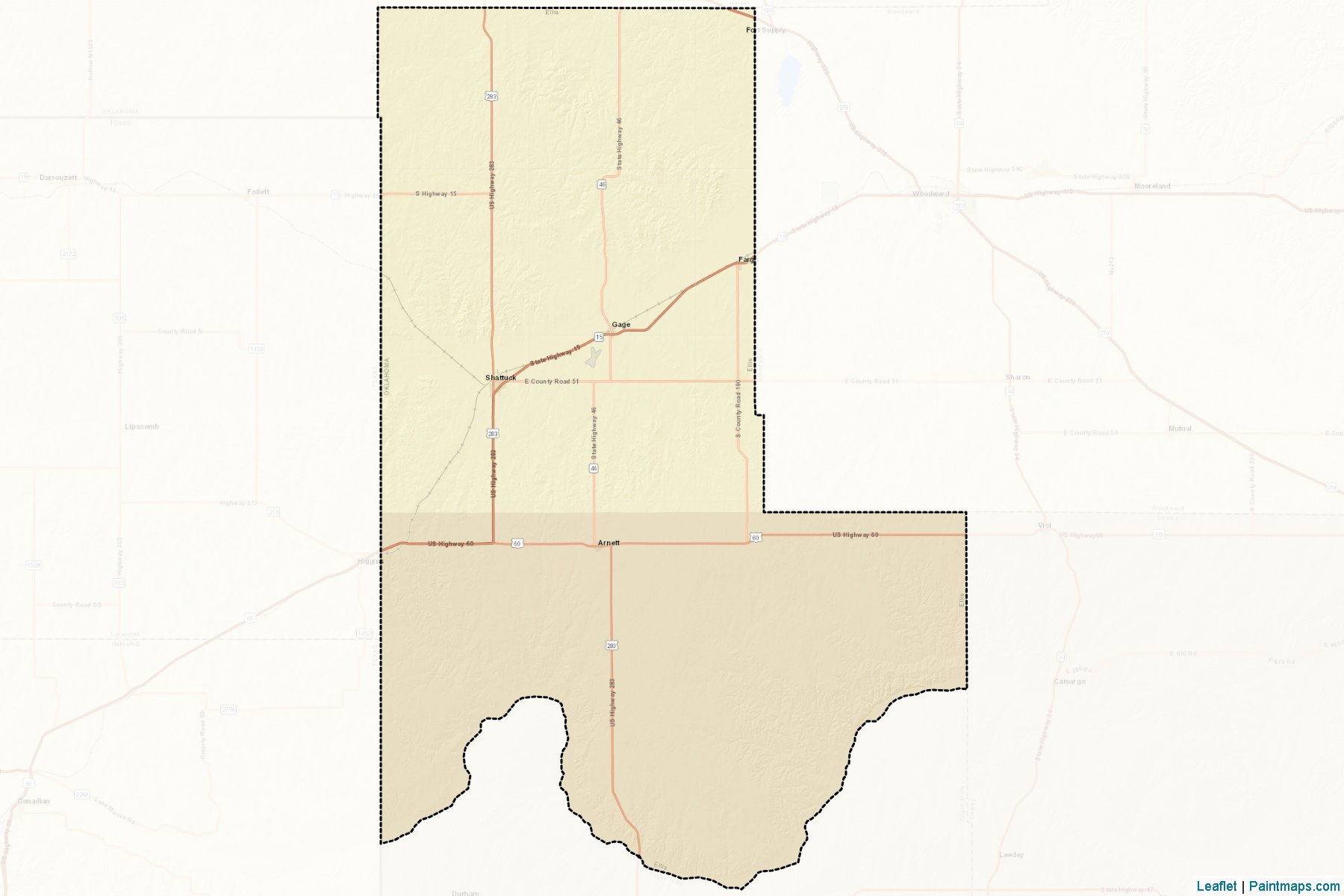 Ellis (Oklahoma) Map Cropping Samples-2