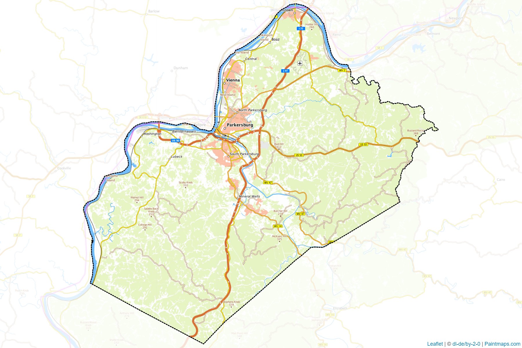 Wood (West Virginia) Map Cropping Samples-1