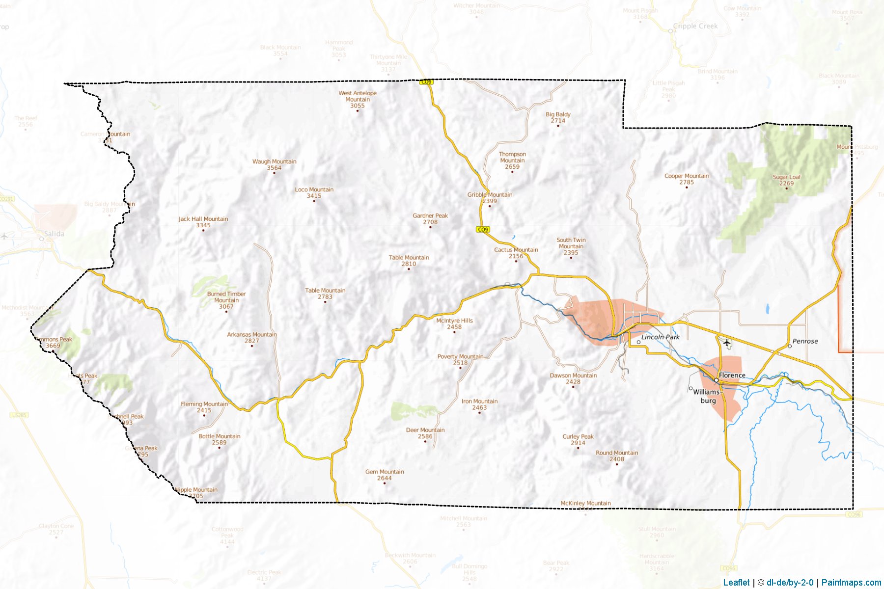 Fremont (Colorado) Map Cropping Samples-1