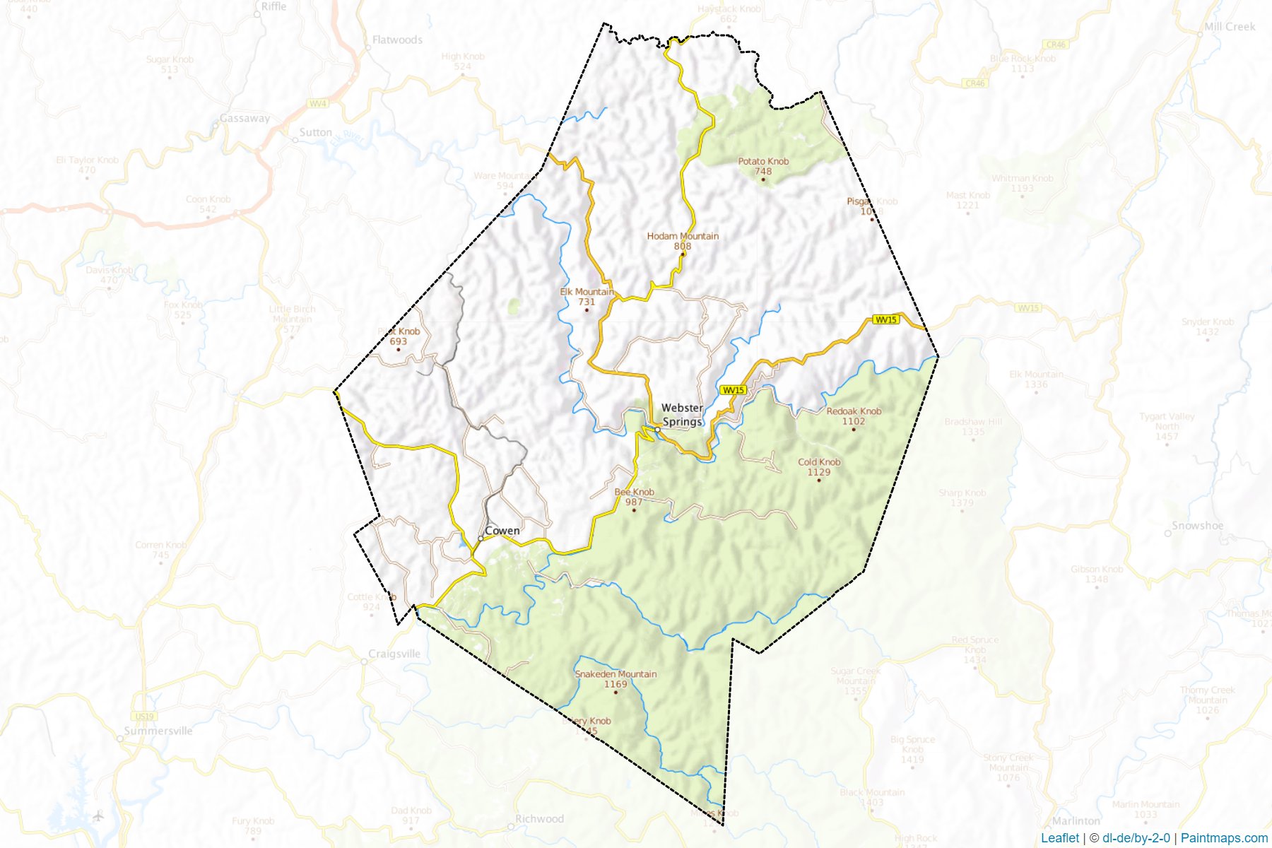 Webster (West Virginia) Map Cropping Samples-1