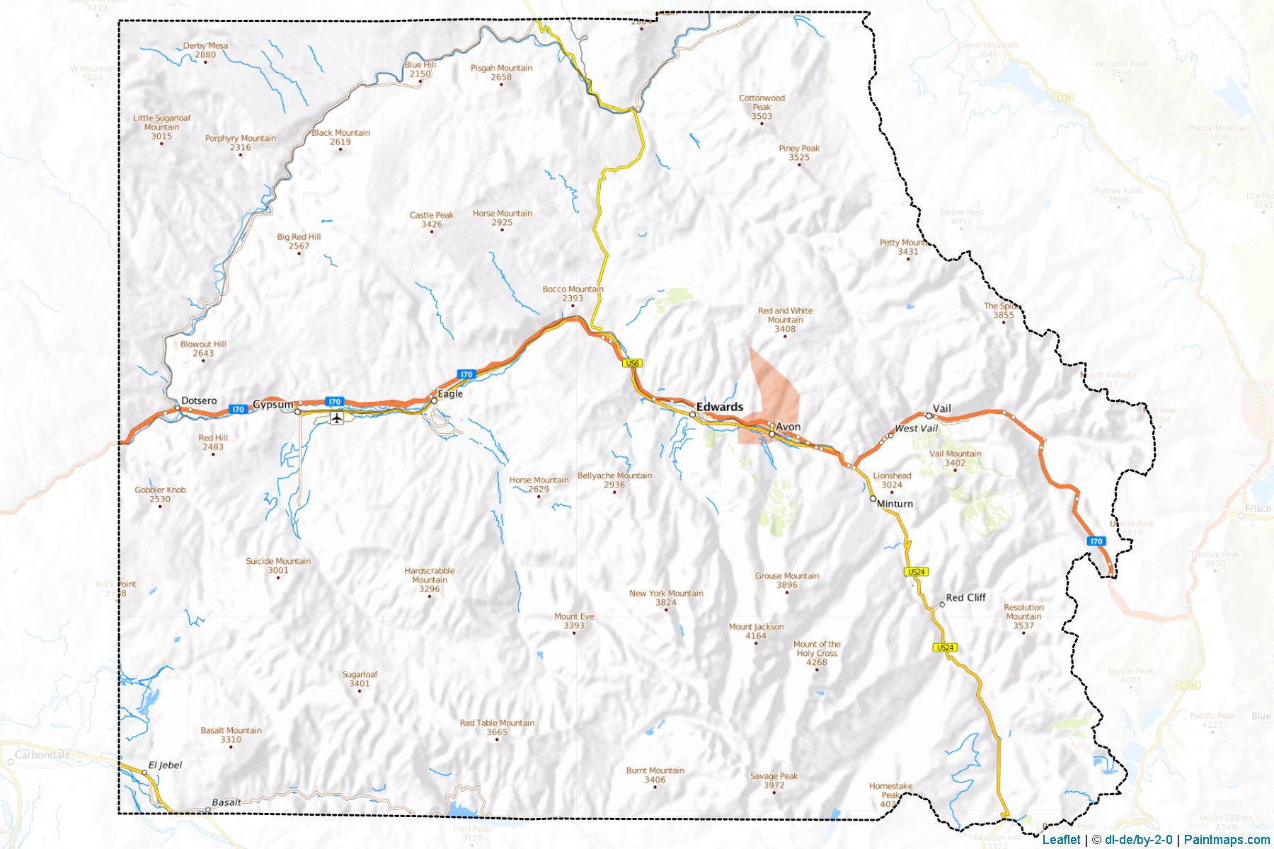 Muestras de recorte de mapas Eagle (Colorado)-1