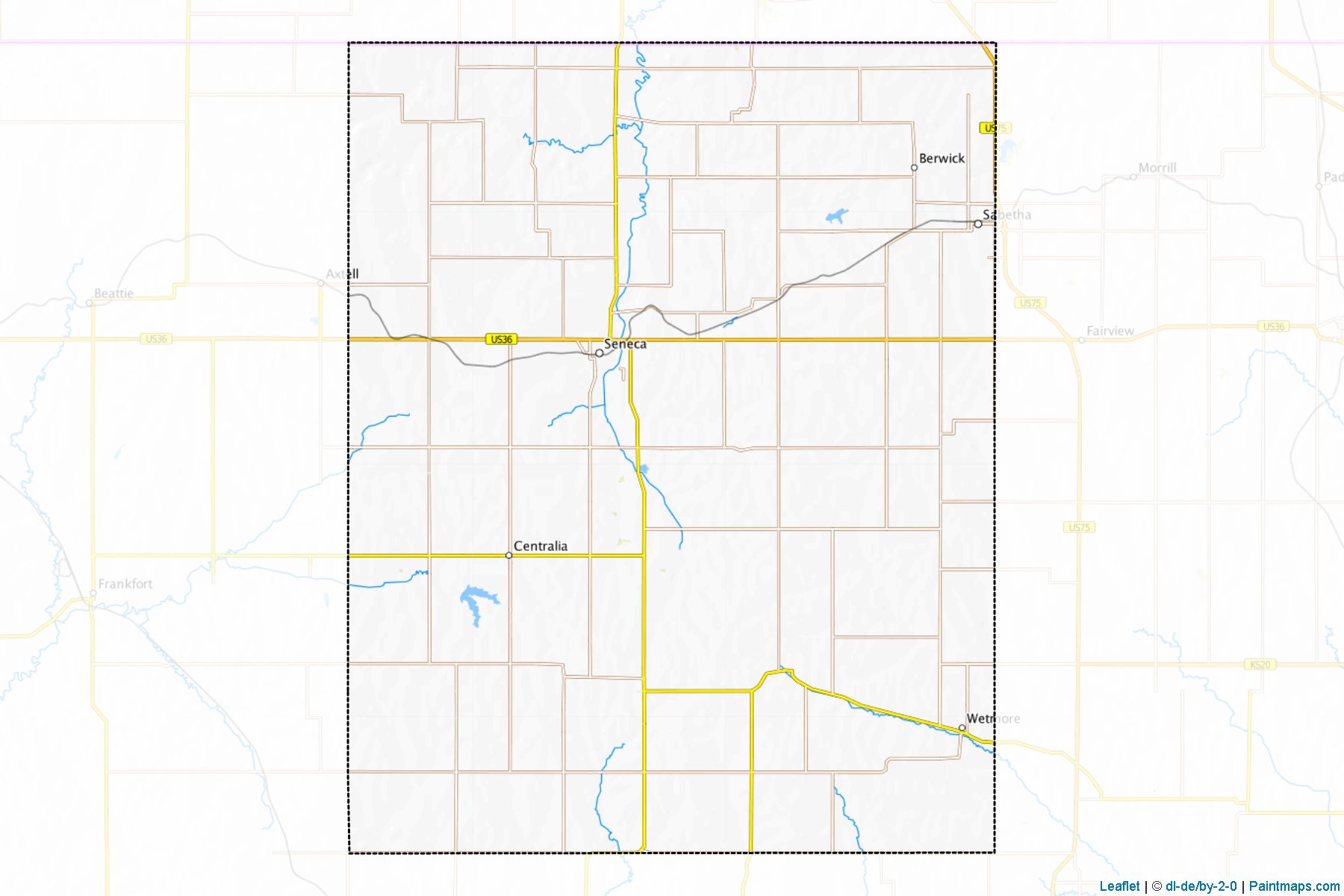 Nemaha (Kansas) Haritası Örnekleri-1