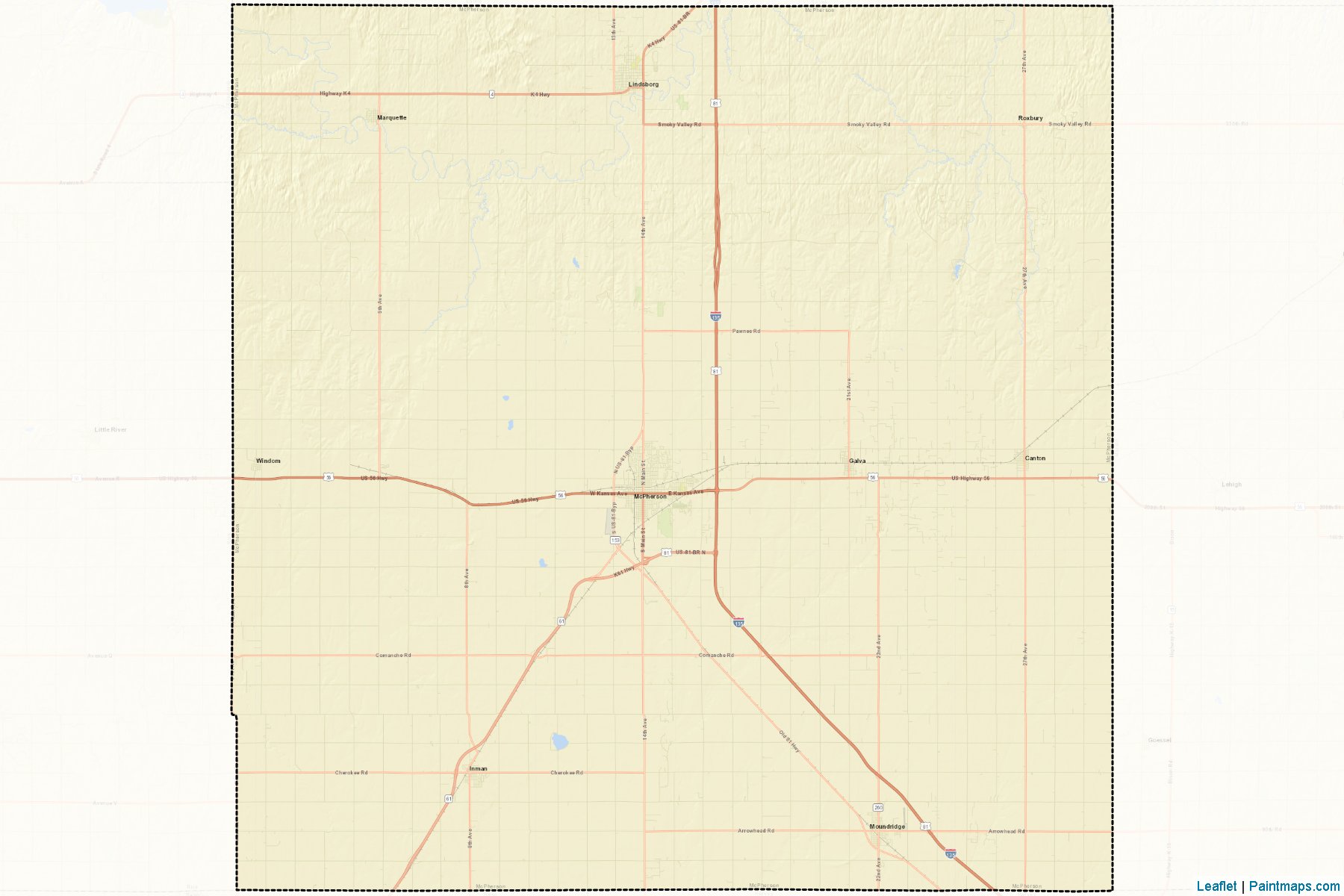 McPherson (Kansas) Map Cropping Samples-2