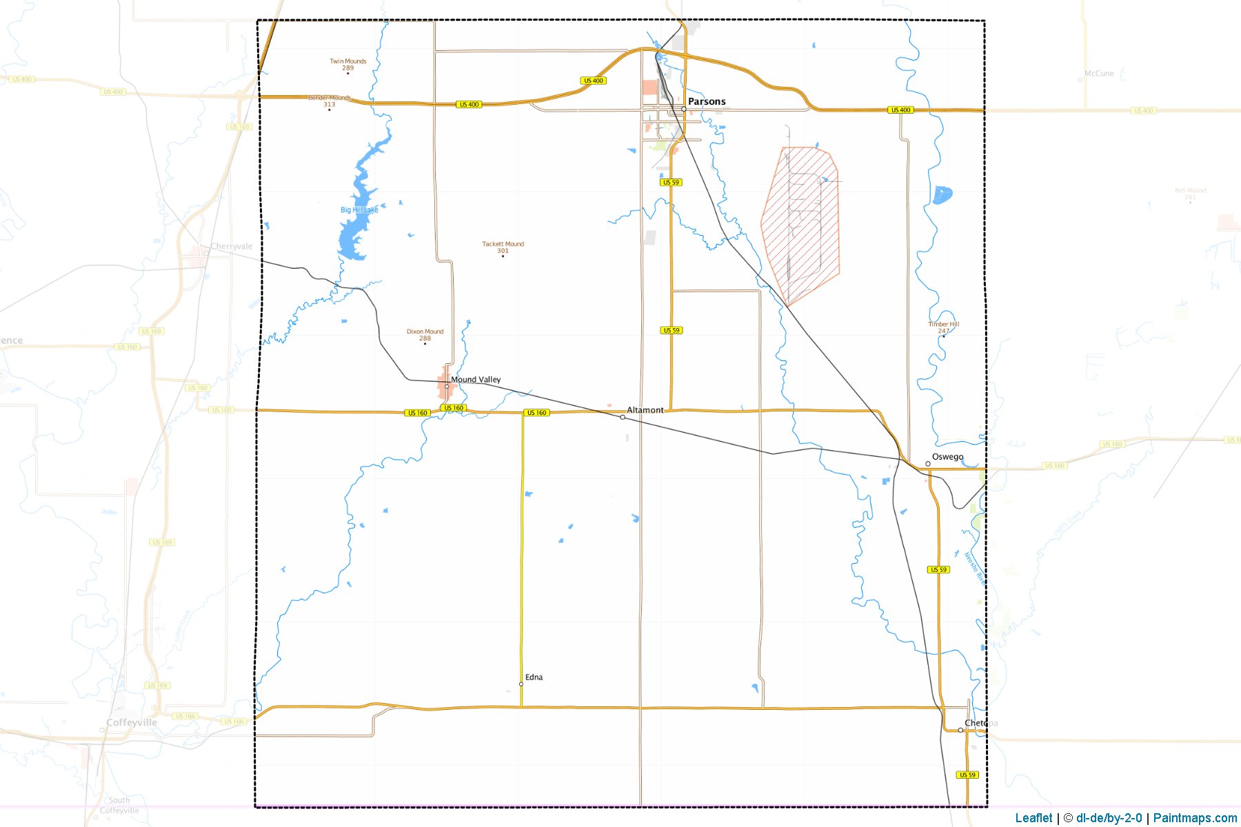 Labette (Kansas) Map Cropping Samples-1