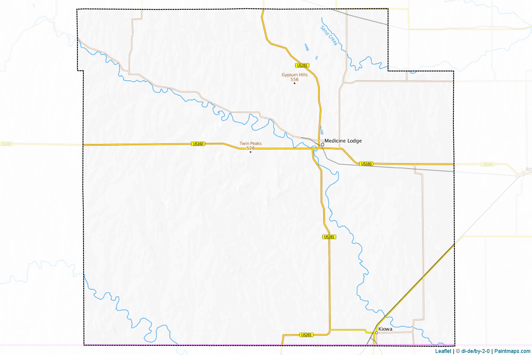 Muestras de recorte de mapas Barber (Kansas)-1