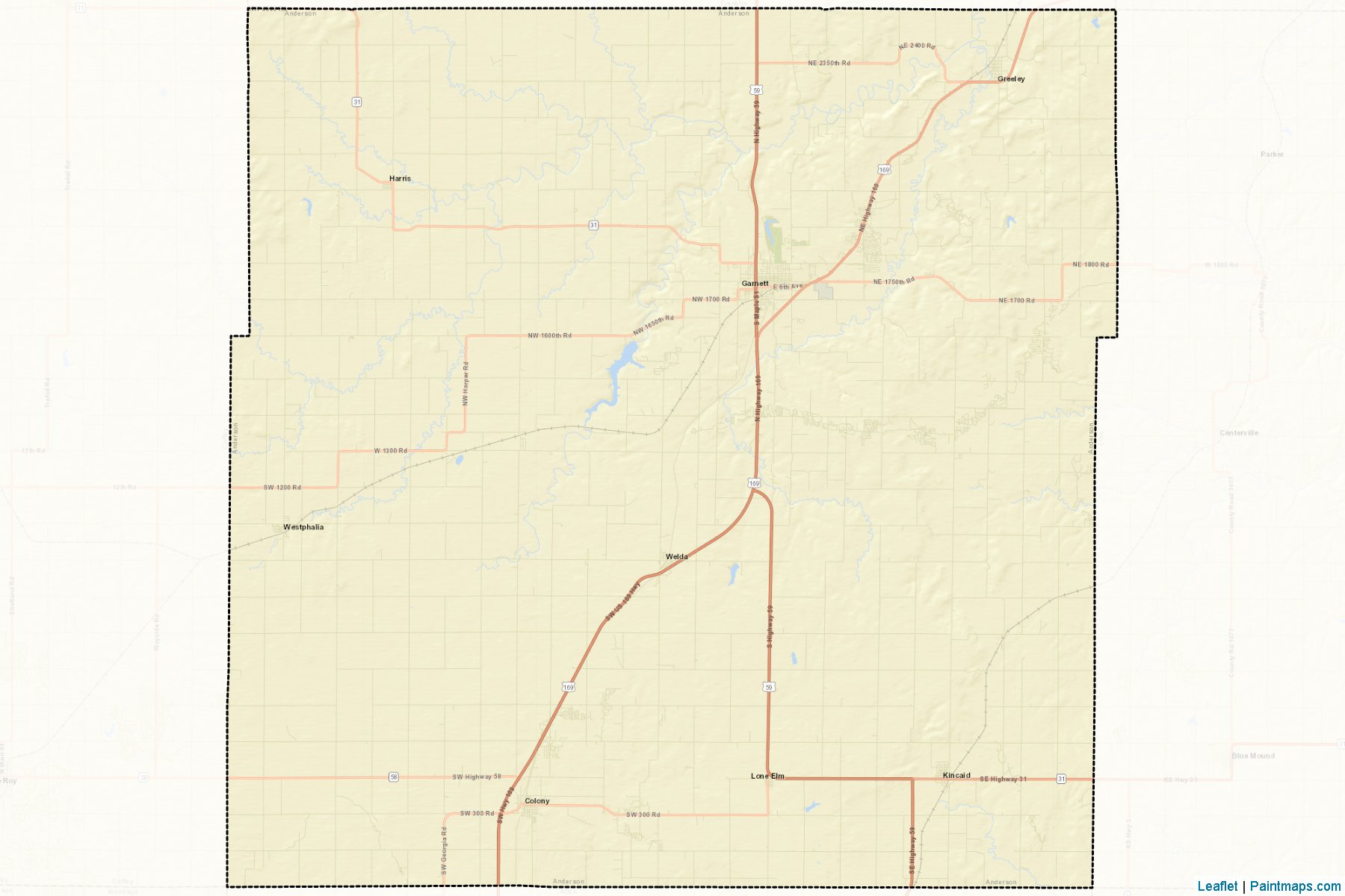 Muestras de recorte de mapas Anderson (Kansas)-2